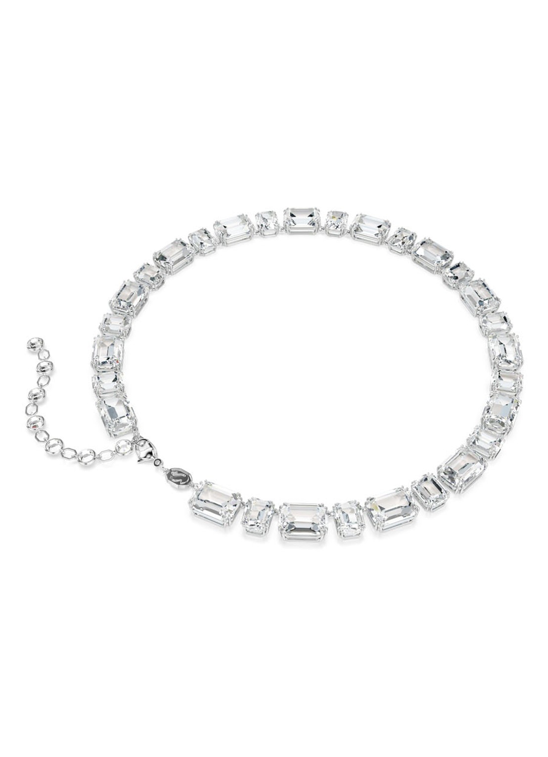 Swarovski Millenia ketting met kristal - detail 4 zilver