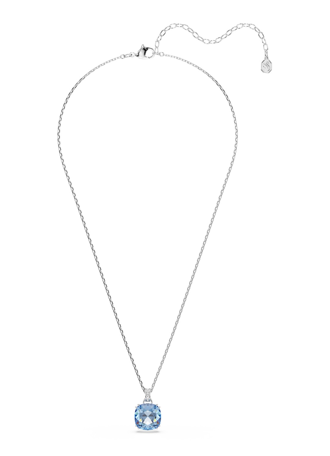 Swarovski Millenia ketting met kristal - detail zilver