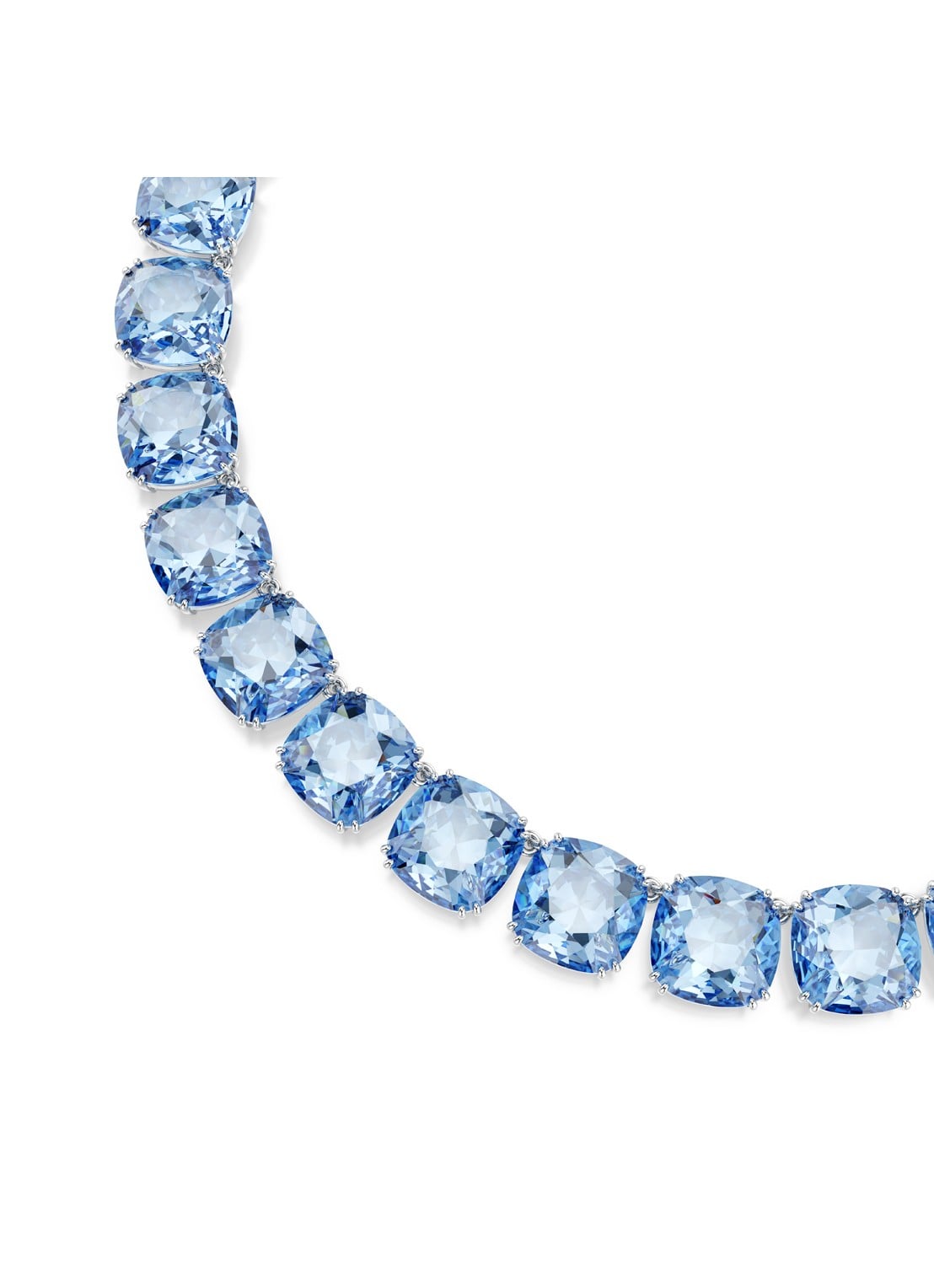 Swarovski Millenia ketting met kristal - detail blauw