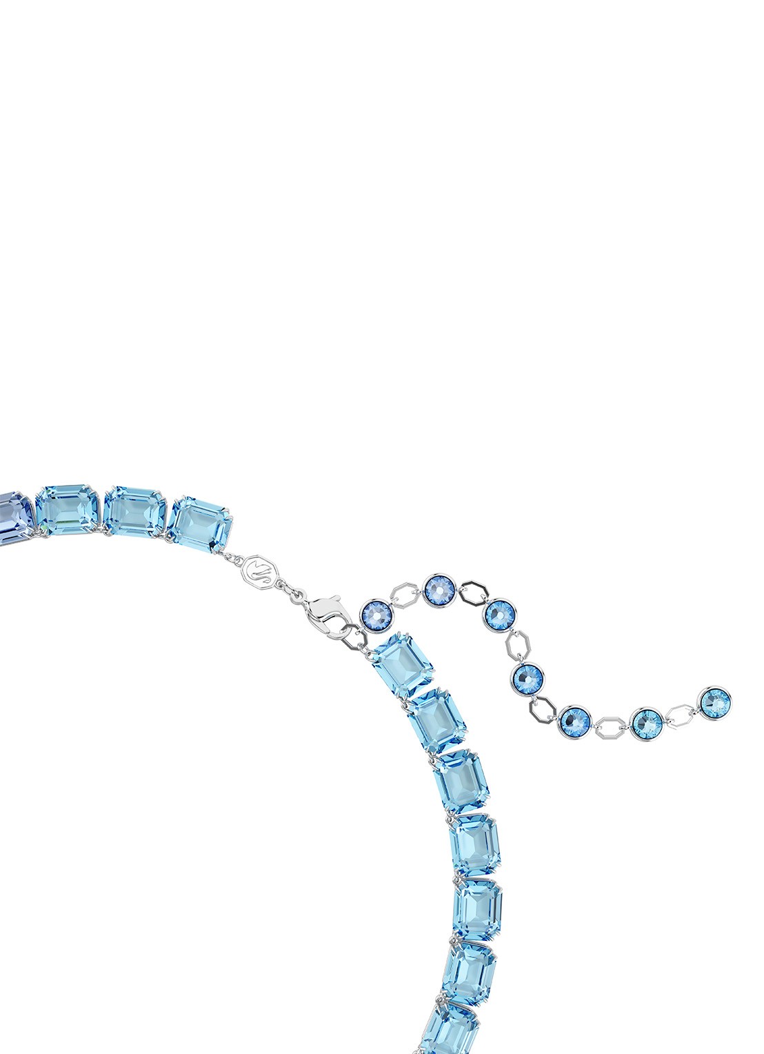Swarovski Millenia ketting met Swarovski ReCreated™ kristal - detail 3 blauw