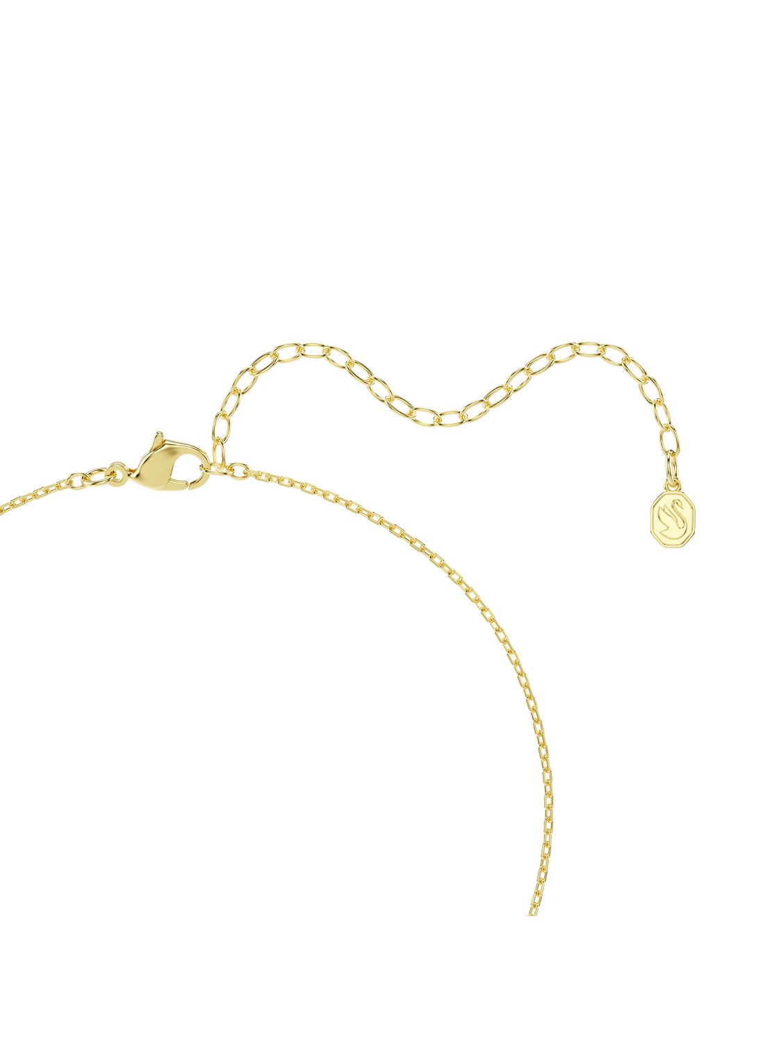 Swarovski Millenia ketting verguld  - detail 4 groen