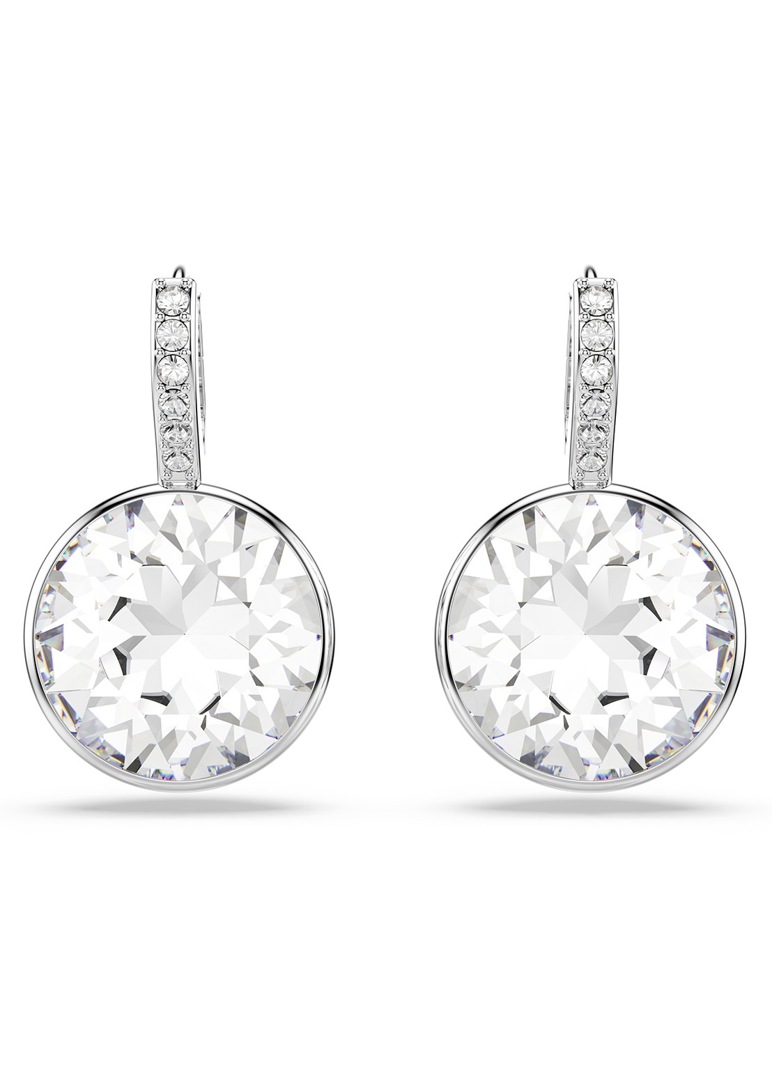 Swarovski Millenia oorhangers met kristal - detail 2 zilver