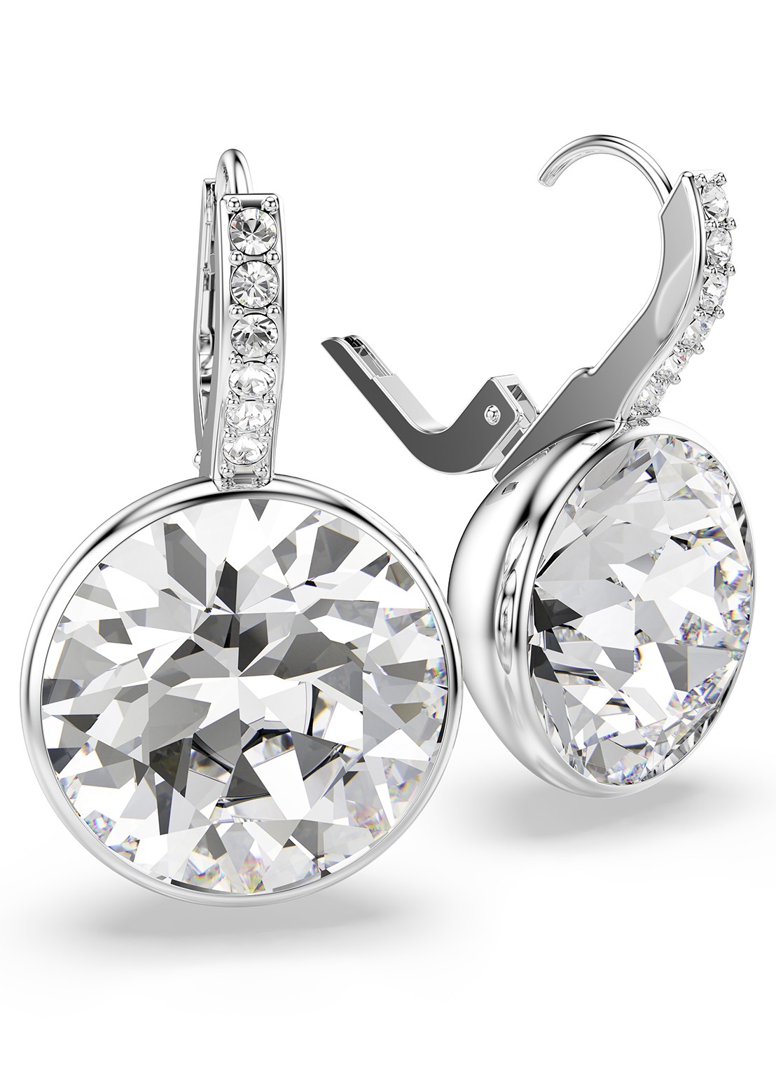 Swarovski Millenia oorhangers met kristal - detail 3 zilver