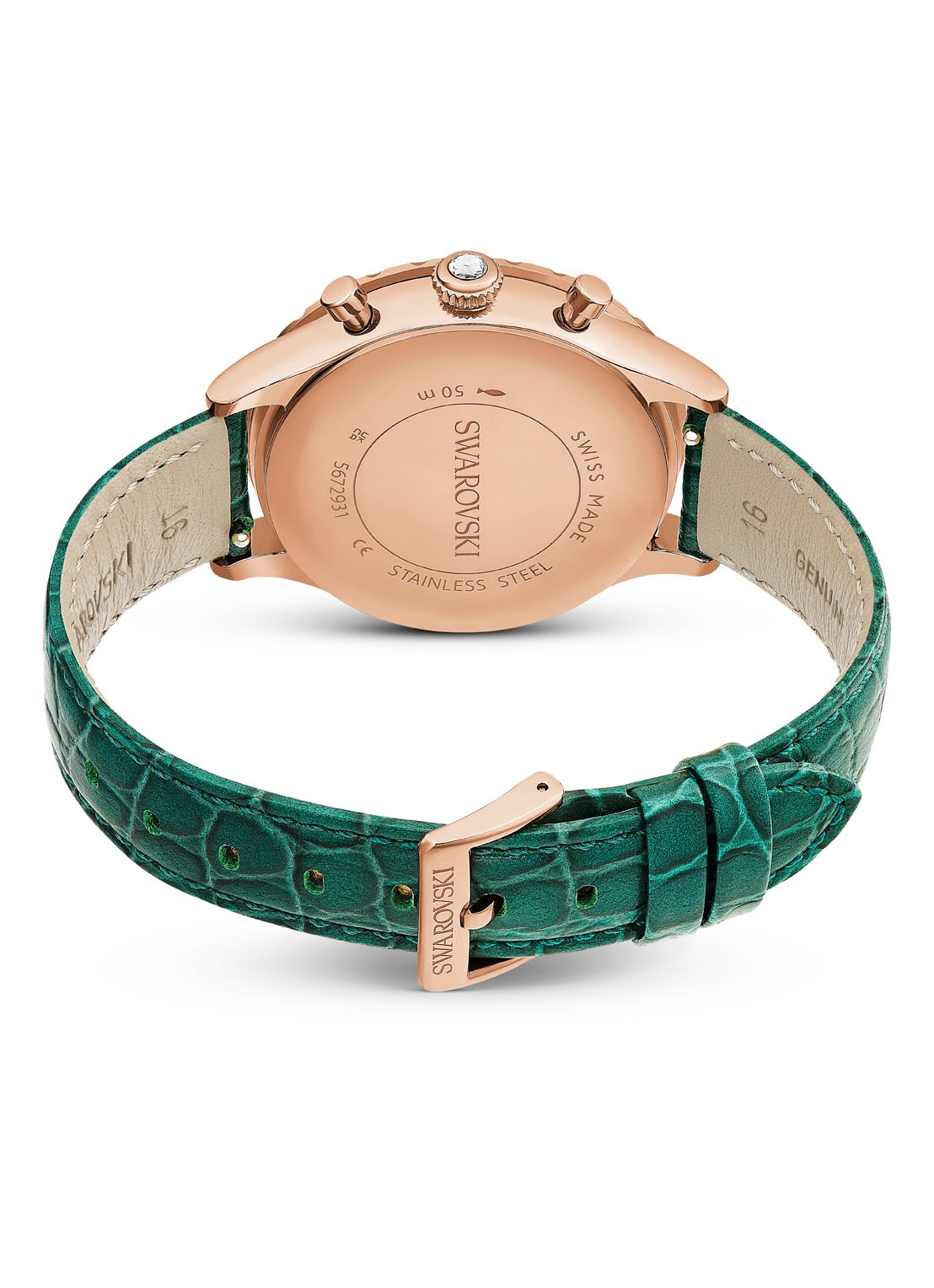 Swarovski Octea Chrono horloge 5672931 - detail 3 groen