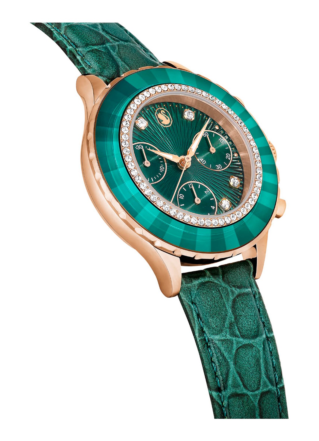 Swarovski Octea Chrono horloge 5672931 - detail 5 groen