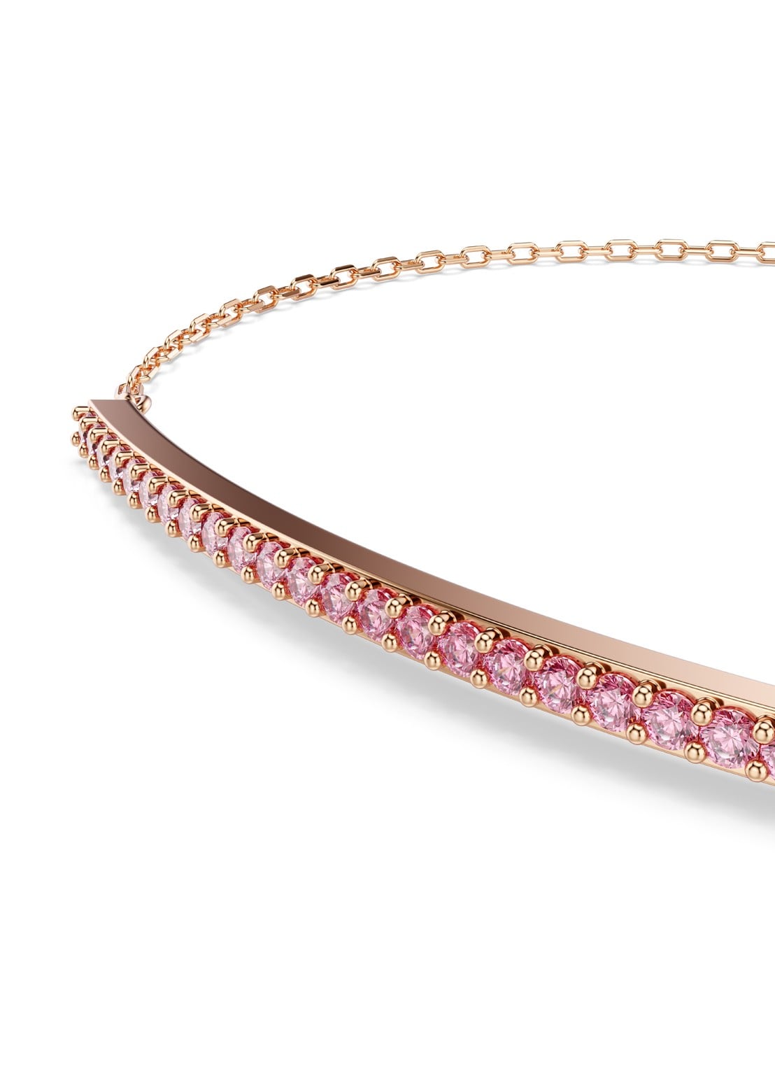 Swarovski Only armband met kristal - detail 2 roségoud
