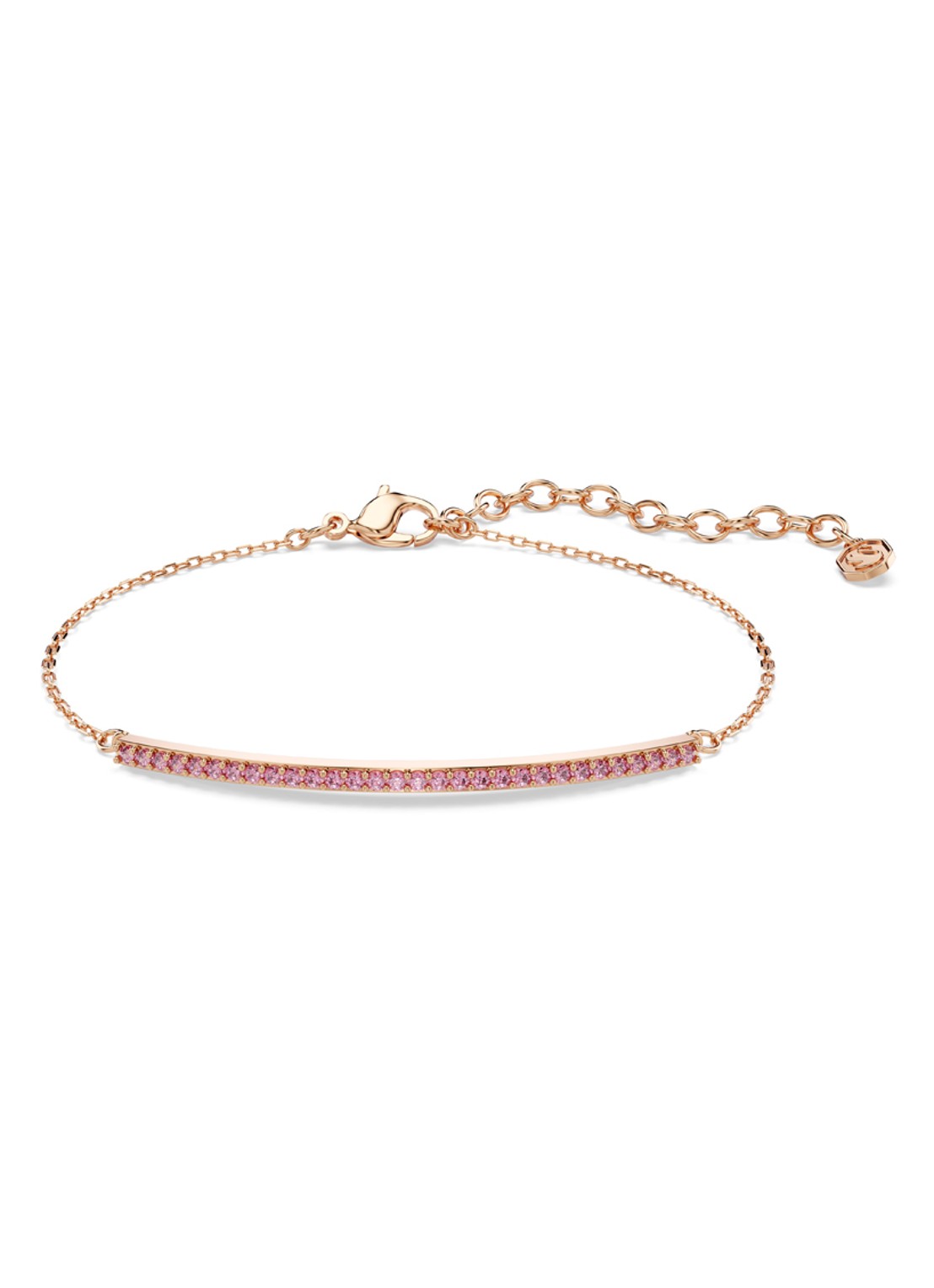 Swarovski Only armband met kristal - voorkant roségoud