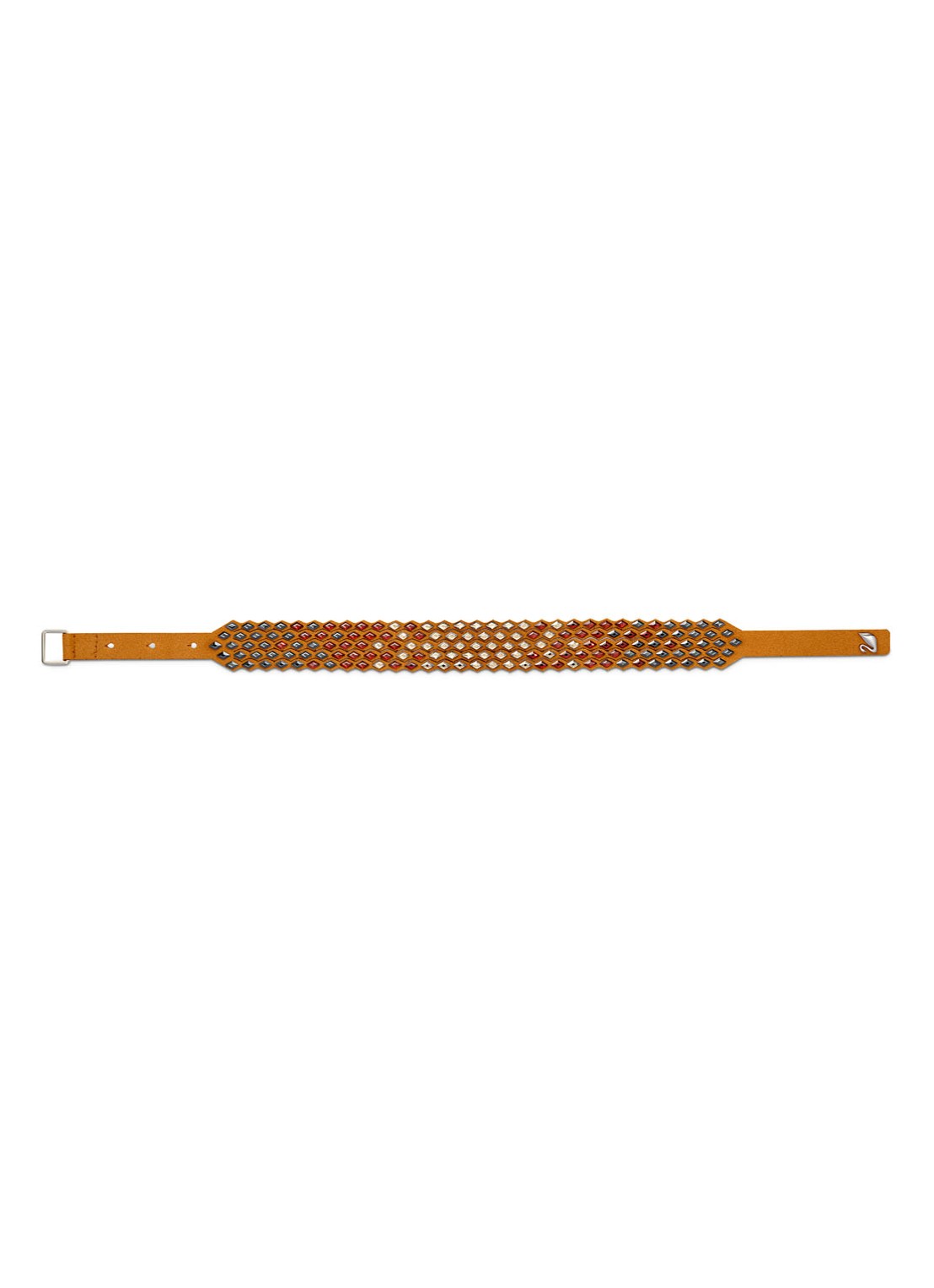 Swarovski Power wikkelarmband met kristal - detail 4 cognac