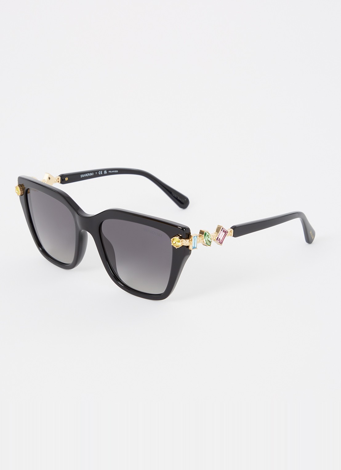Swarovski Retro zonnebril gepolariseerd SK6041 - voorkant zwart