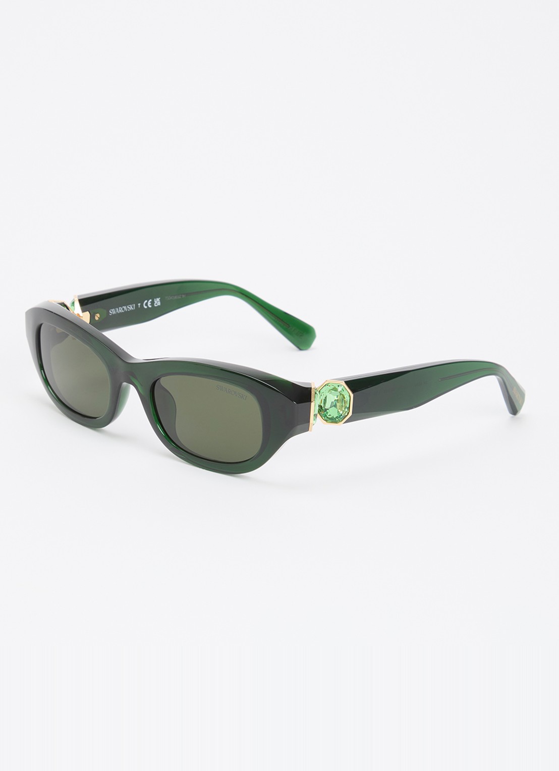 Swarovski Retro zonnebril SK6036U - voorkant 4 donkergroen