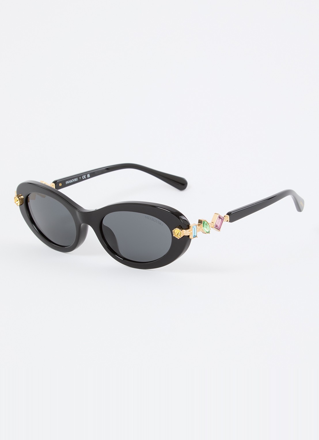 Swarovski Retro zonnebril SK6042 - voorkant 4 zwart
