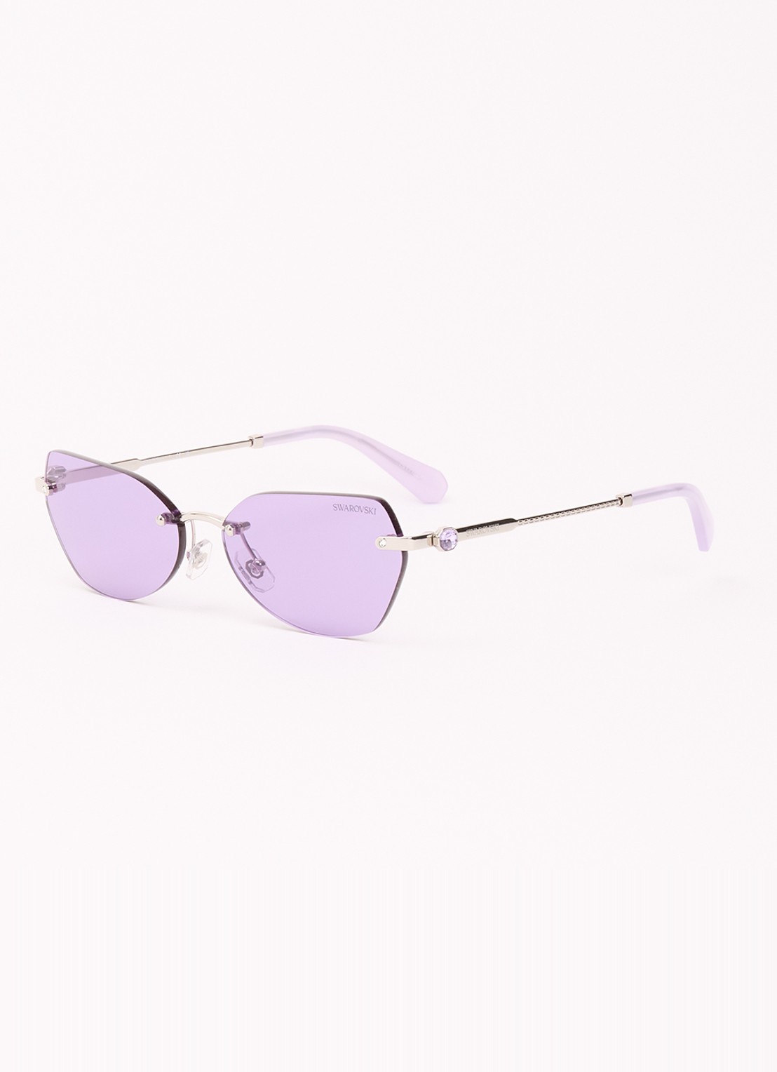 Swarovski Retro zonnebril SK7038 - voorkant zilver