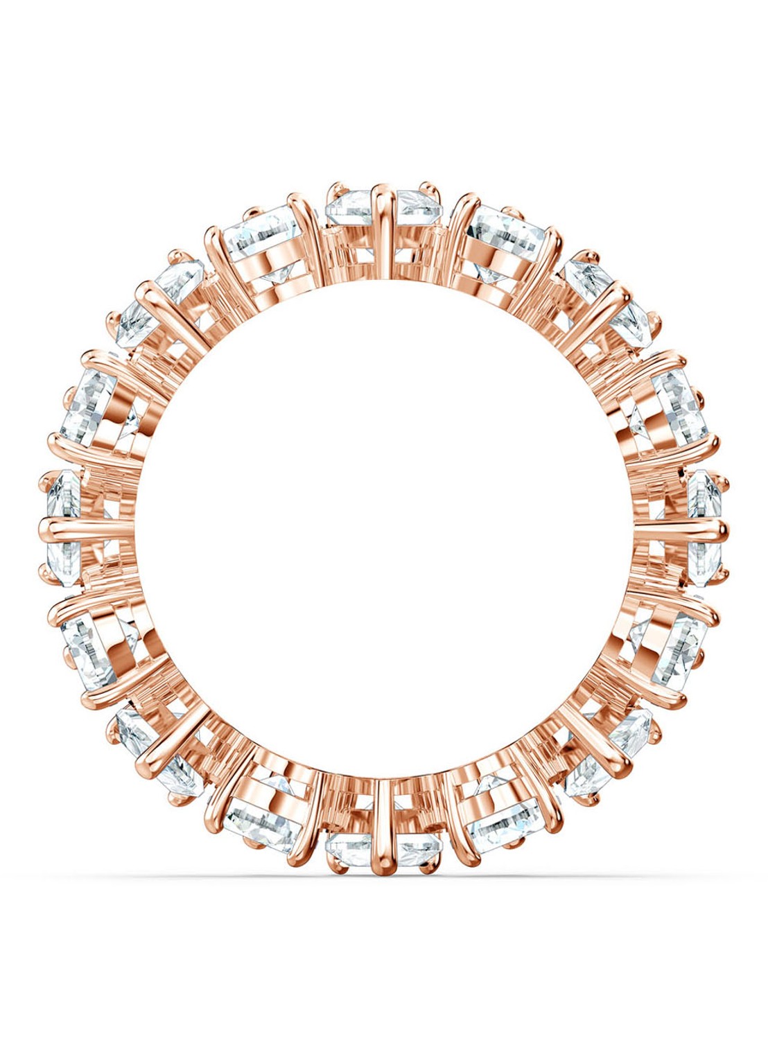 Swarovski Ring met kristal - detail 3 roségoud