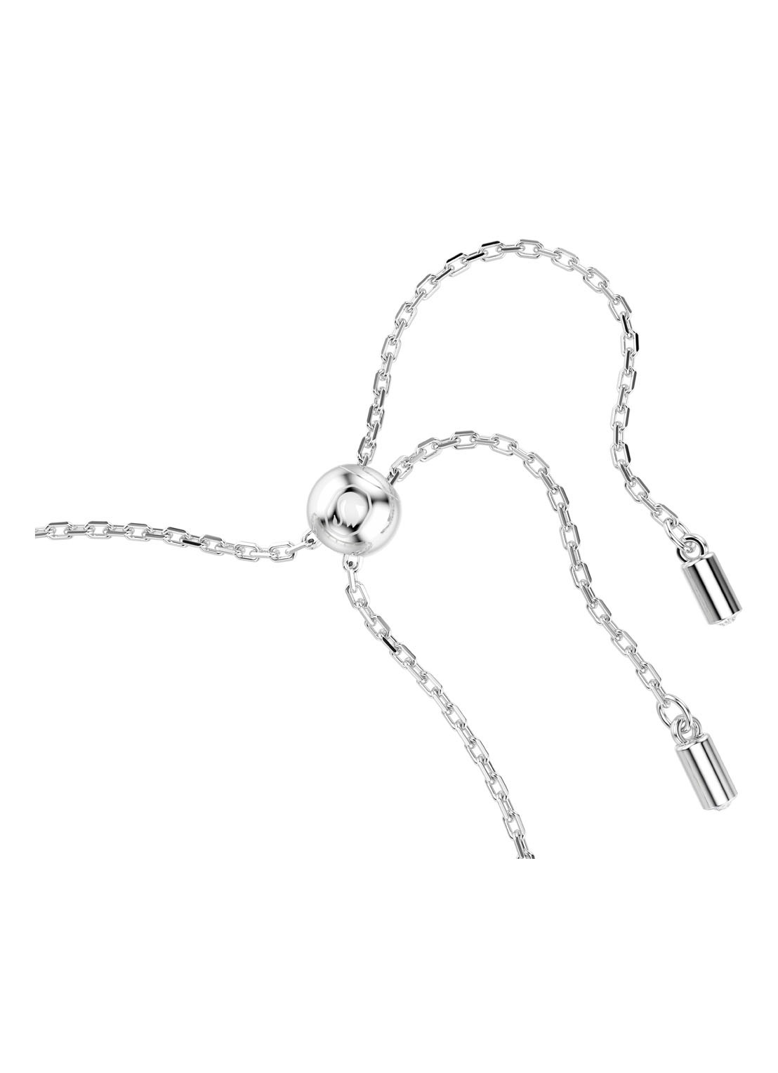 Swarovski SS25 Capsule armband met kristal M - detail 3 zilver
