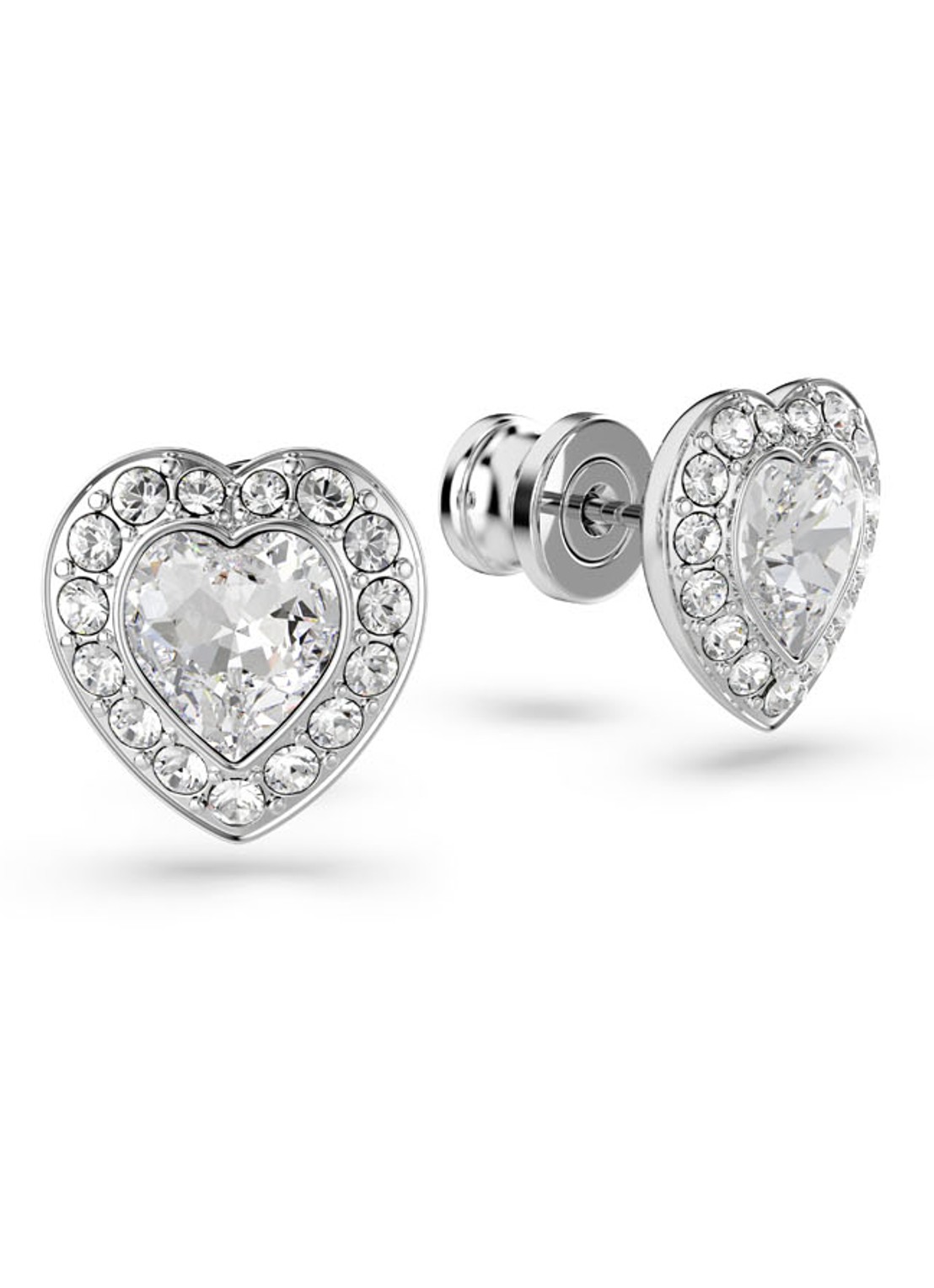 Swarovski SS25 Capsule oorstekers met kristal  - detail 2 zilver