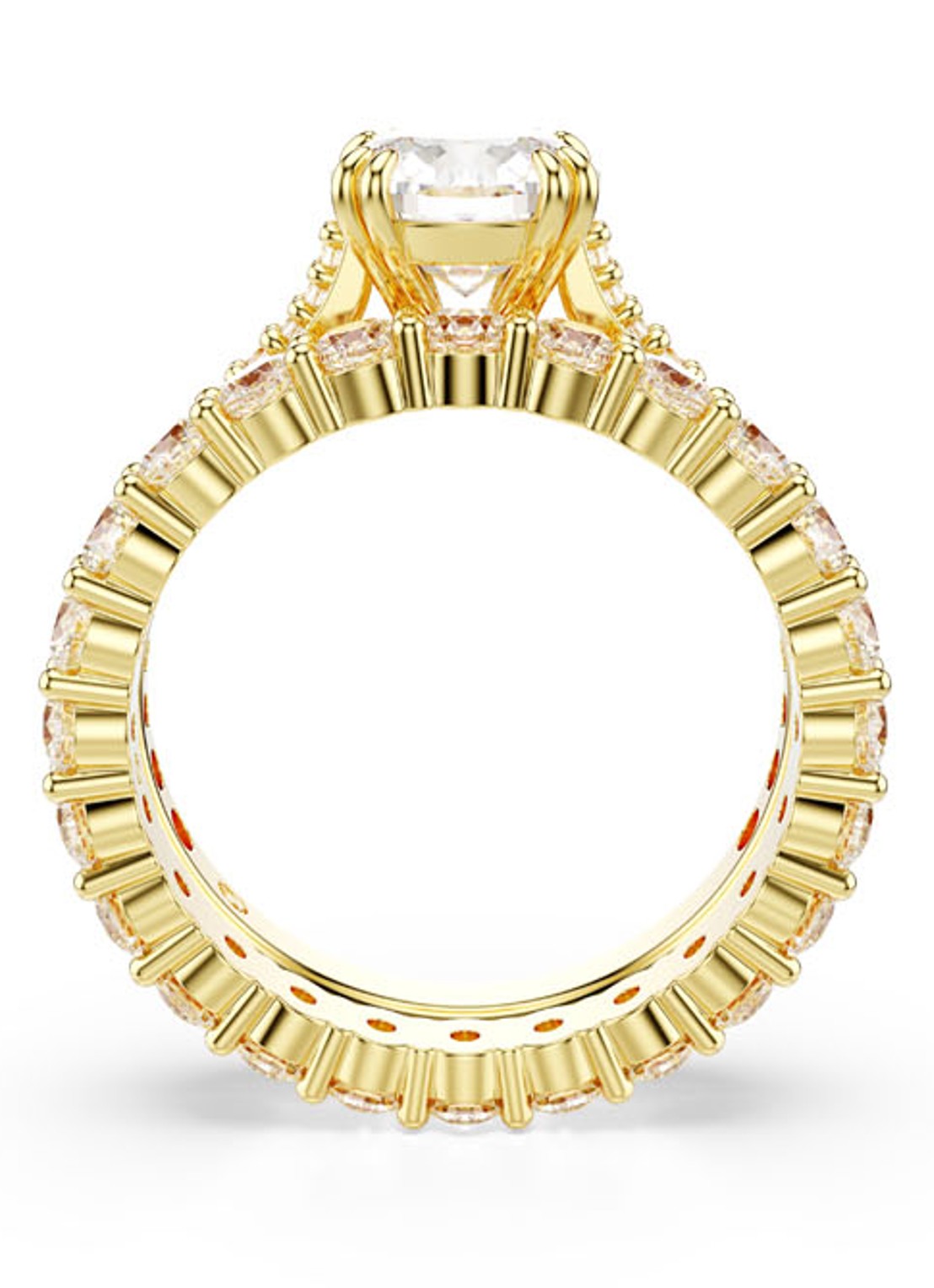Swarovski Stilla Double ring verguld 60 - detail 3 goud
