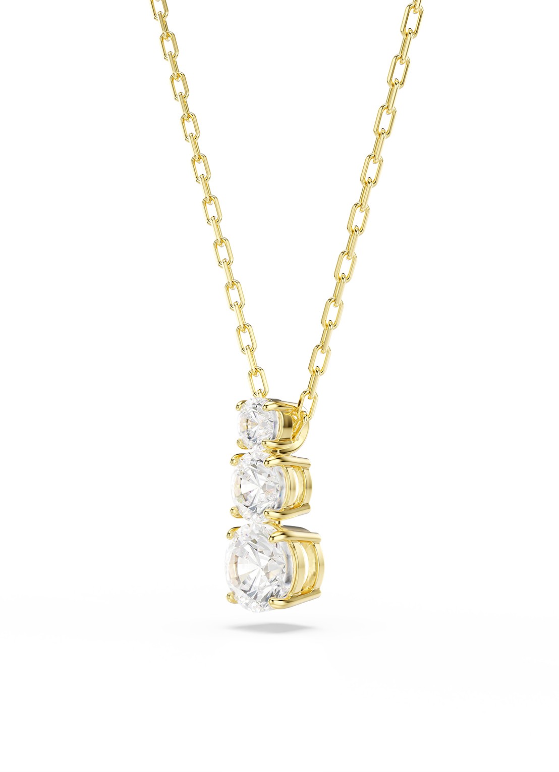 Swarovski Stilla ketting met zirkonia - detail 4 goud
