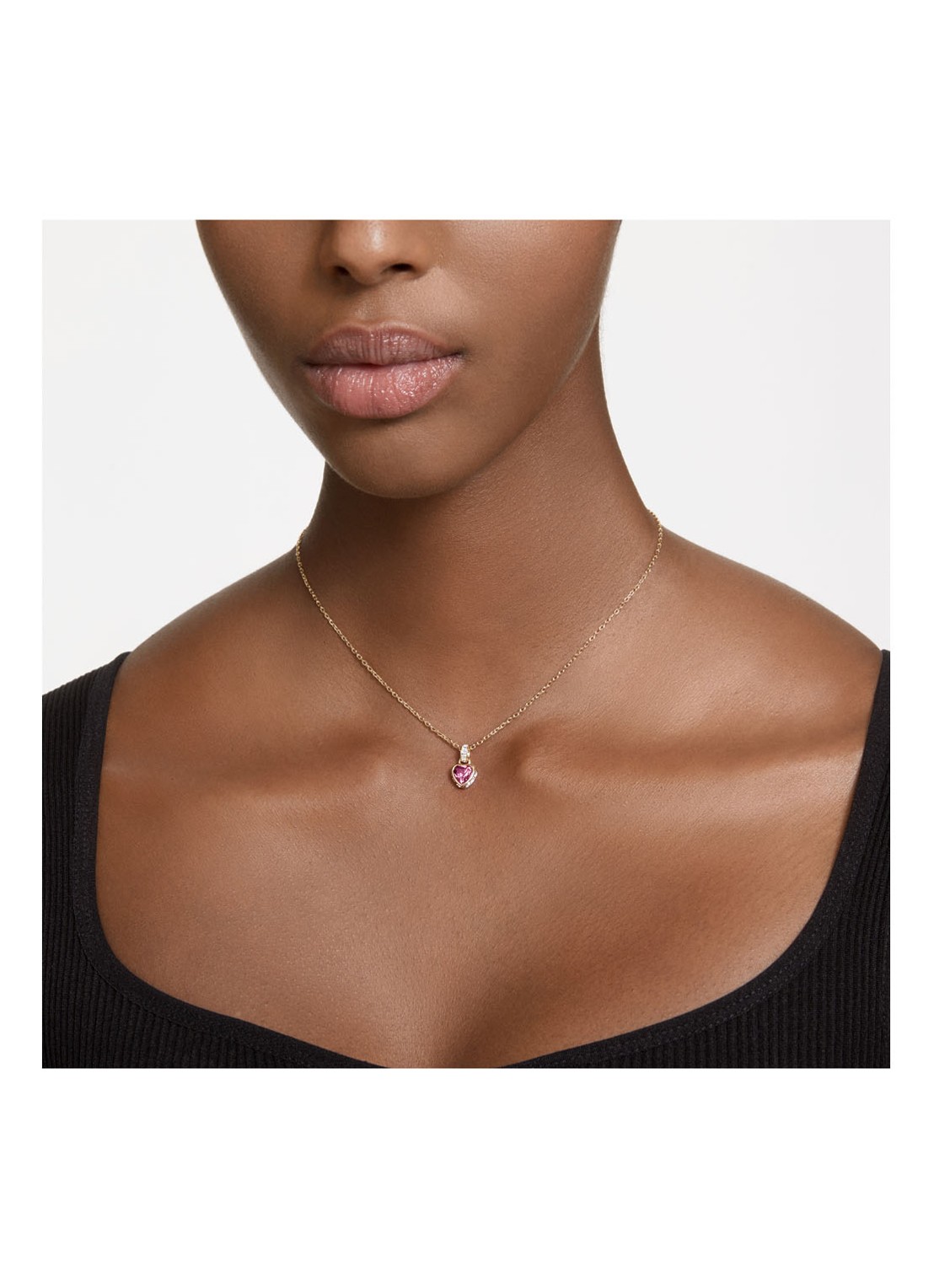 Swarovski Stilla ketting verguld - detail 2 goud
