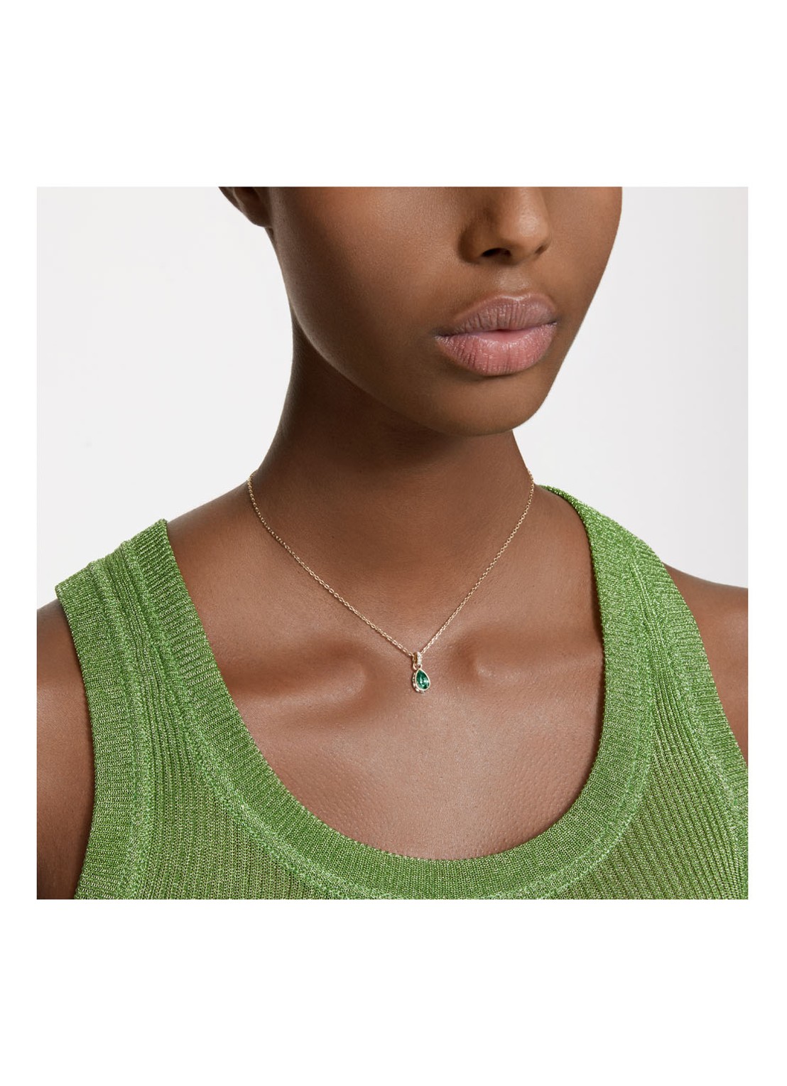 Swarovski Stilla ketting verguld  - detail 2 goud
