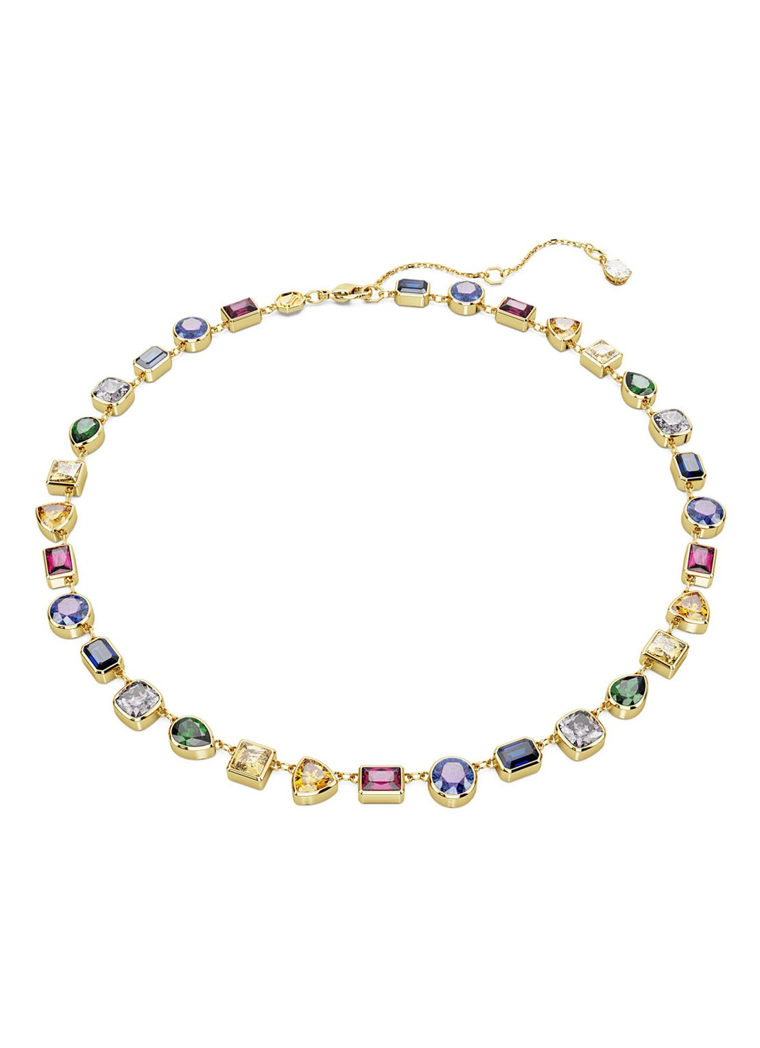 Swarovski Stilla ketting verguld - voorkant 3 goud