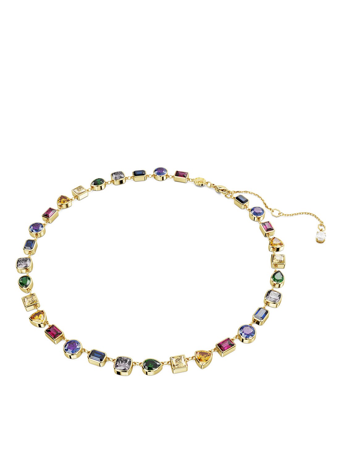 Swarovski Stilla ketting verguld - voorkant 4 goud