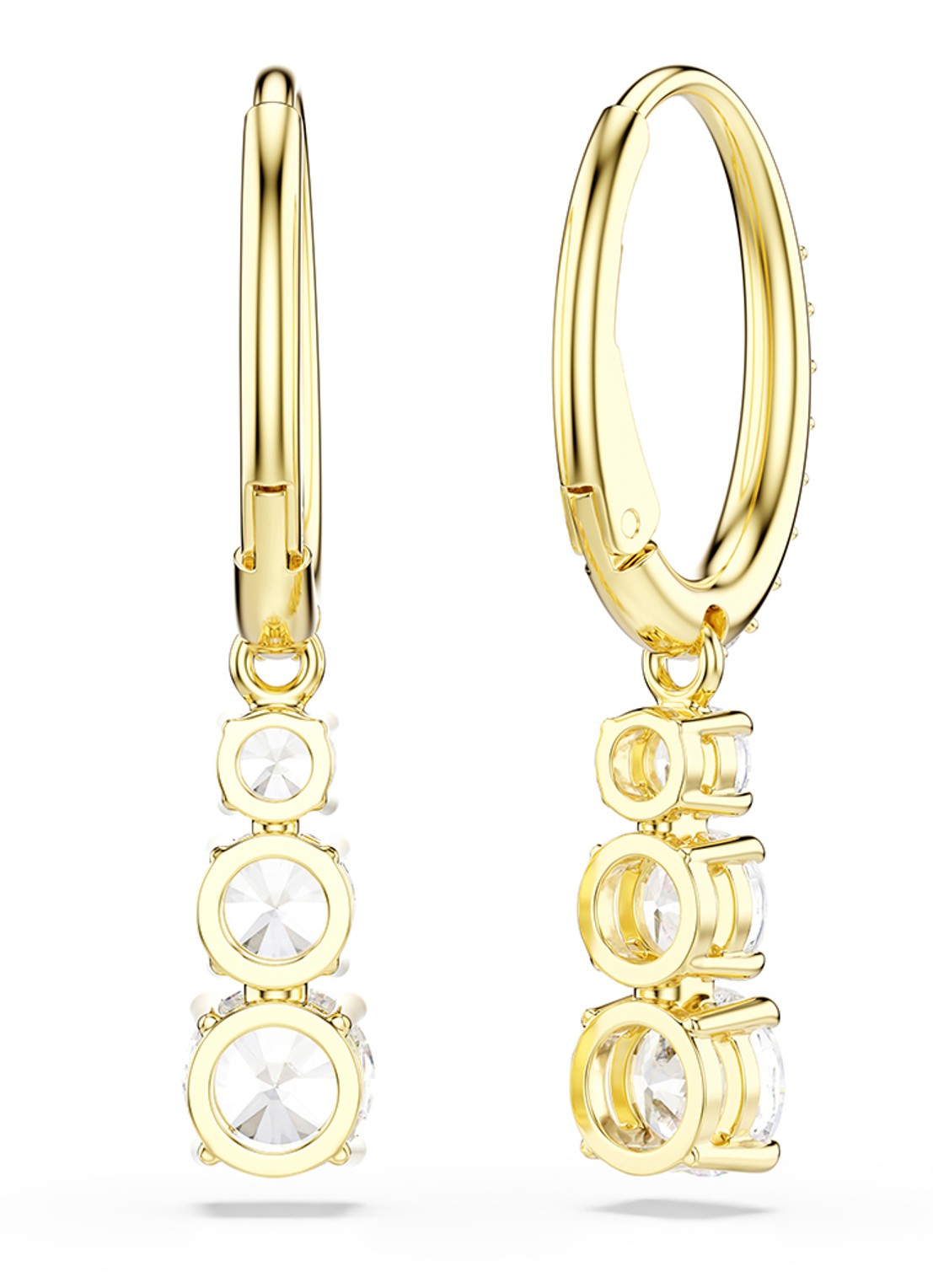 Swarovski Stilla oorringen met zirkonia - detail 3 goud