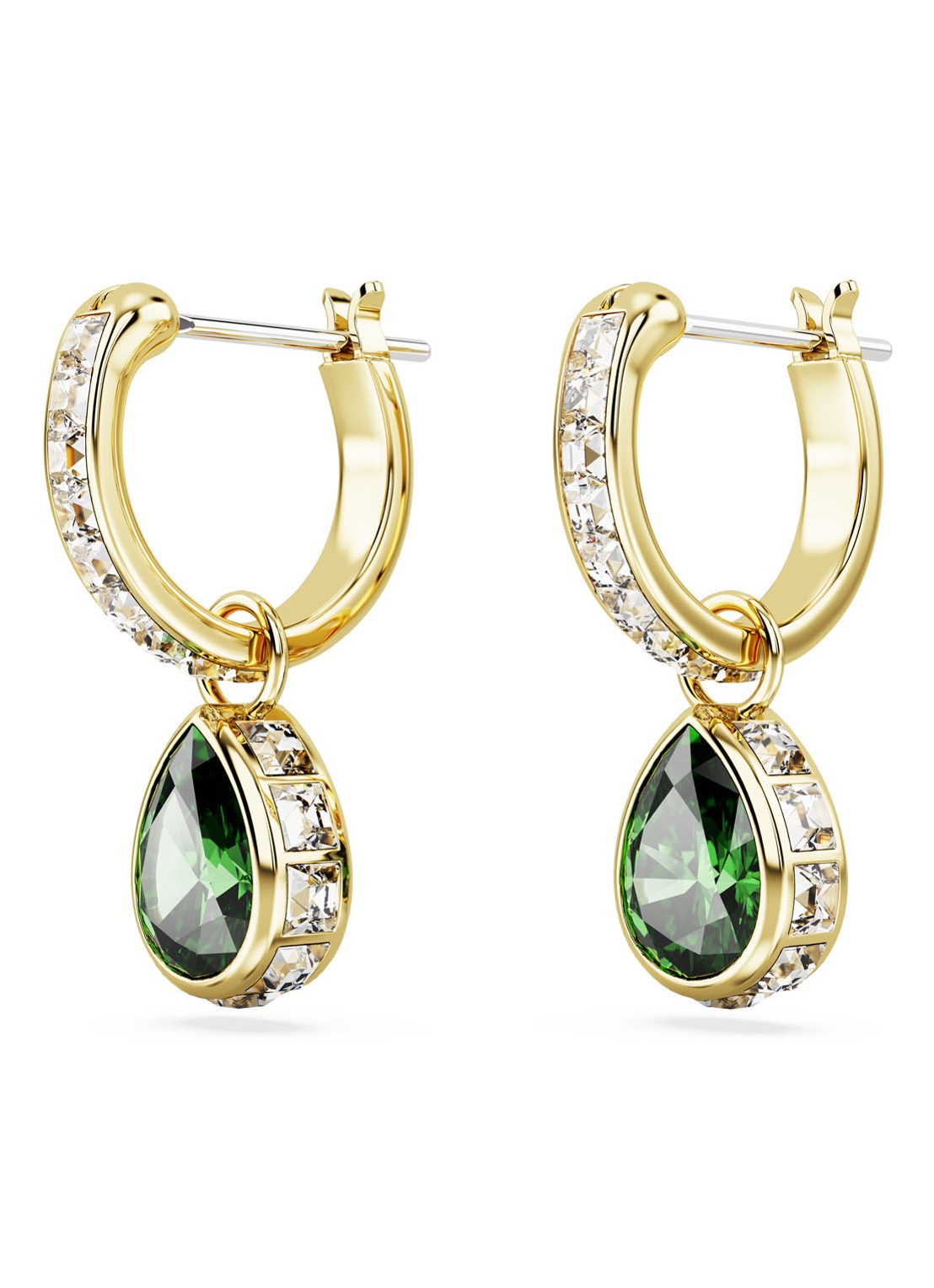 Swarovski Stilla oorringen verguld - detail 3 groen