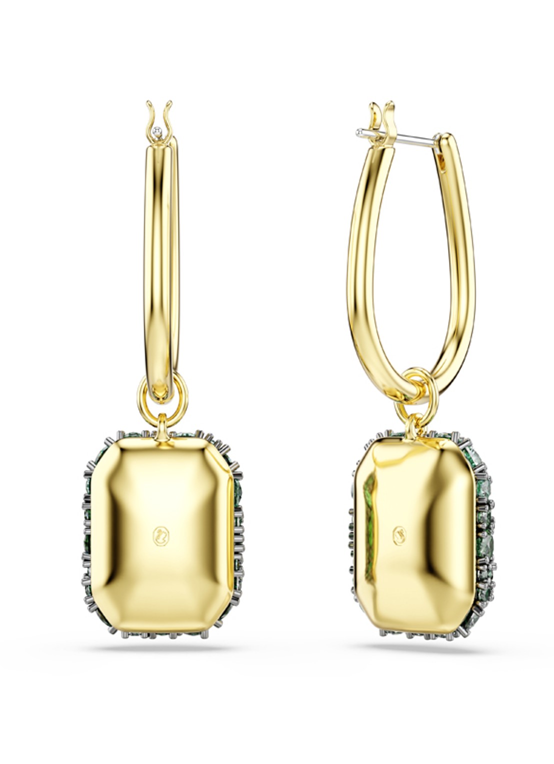 Swarovski Sublima oorhangers met kristal - detail 3 goud