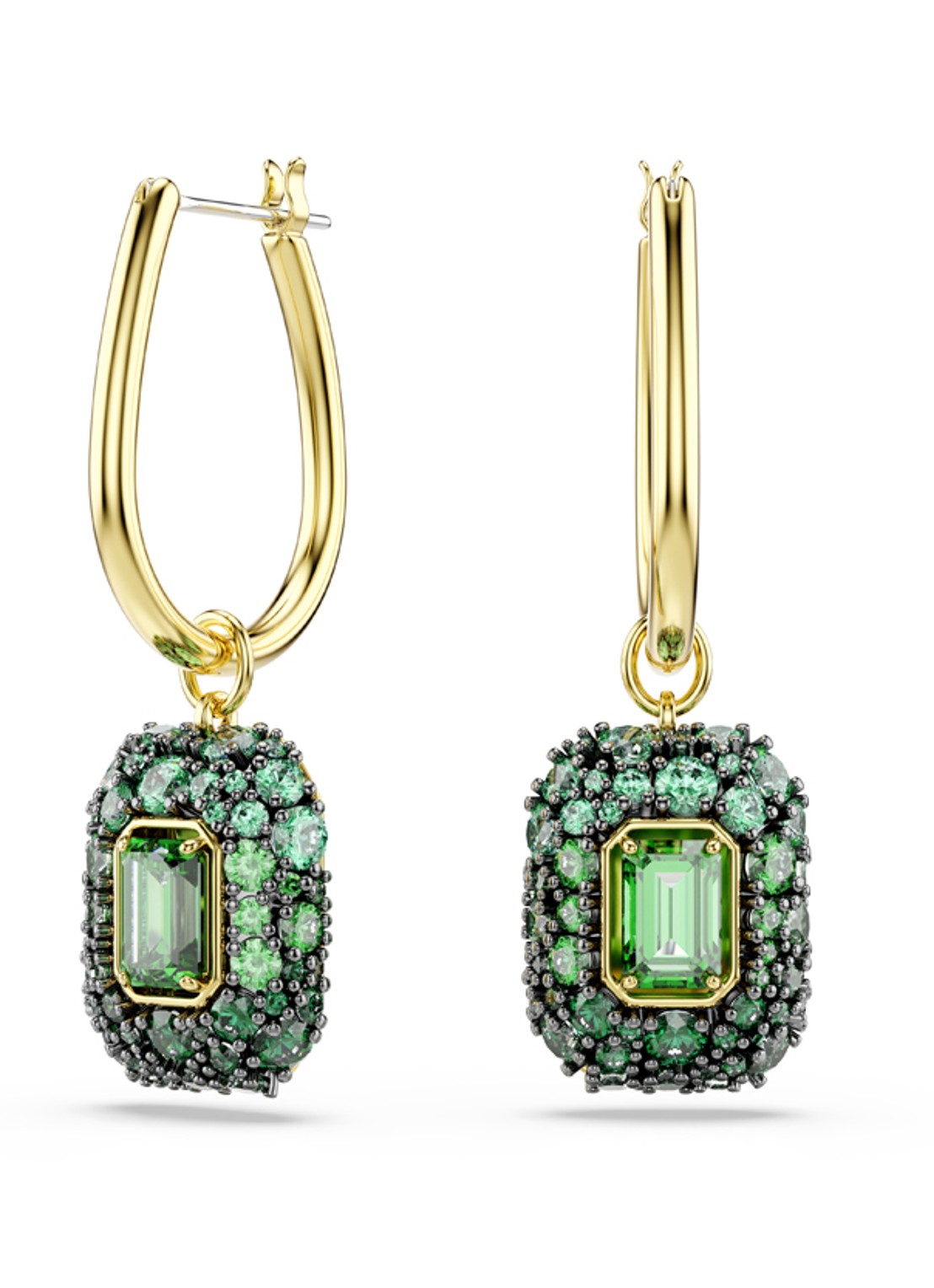 Swarovski Sublima oorhangers met kristal - voorkant 4 goud