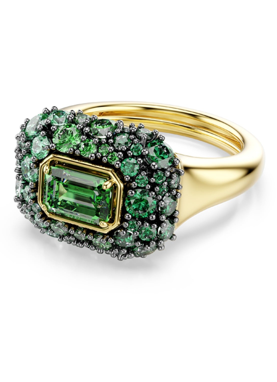 Swarovski Sublima ring 50-55 - voorkant goud