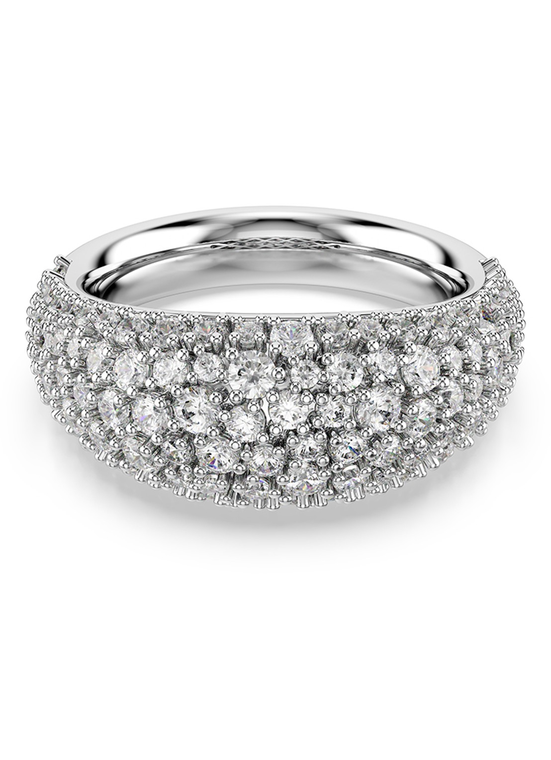Swarovski Sublima ring met zirkonia 55 - voorkant zilver