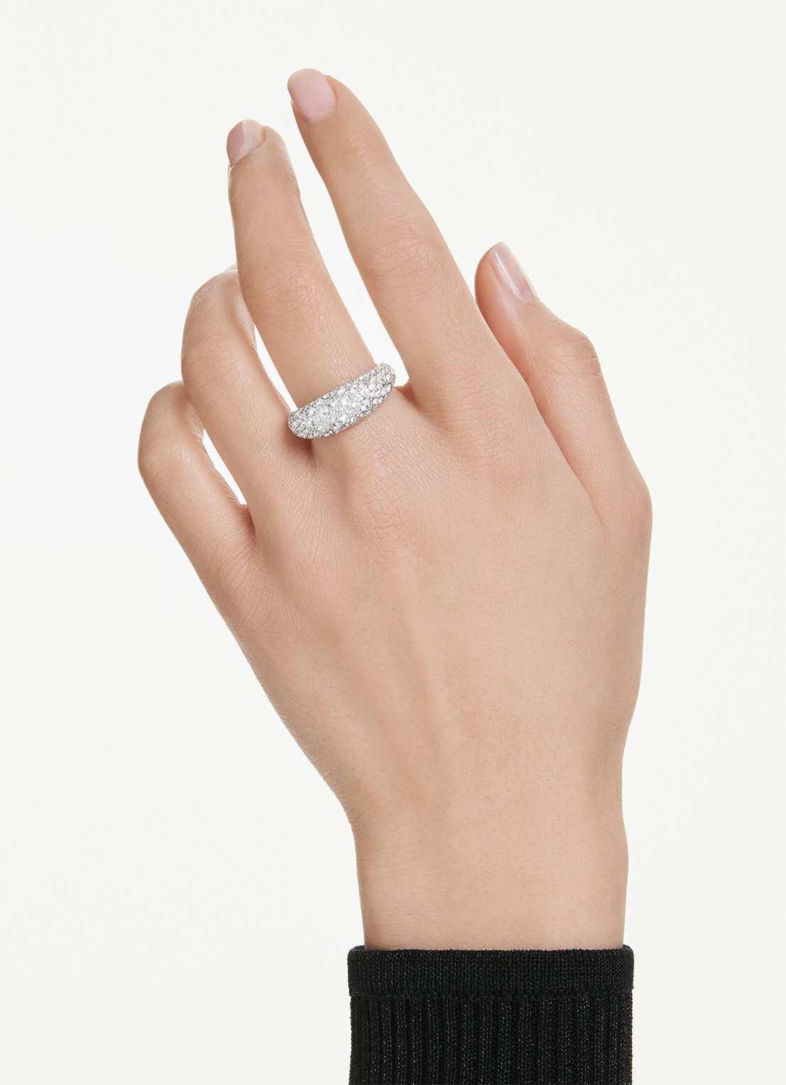 Swarovski Sublima ring met zirkonia 55 - voorkant 2 zilver