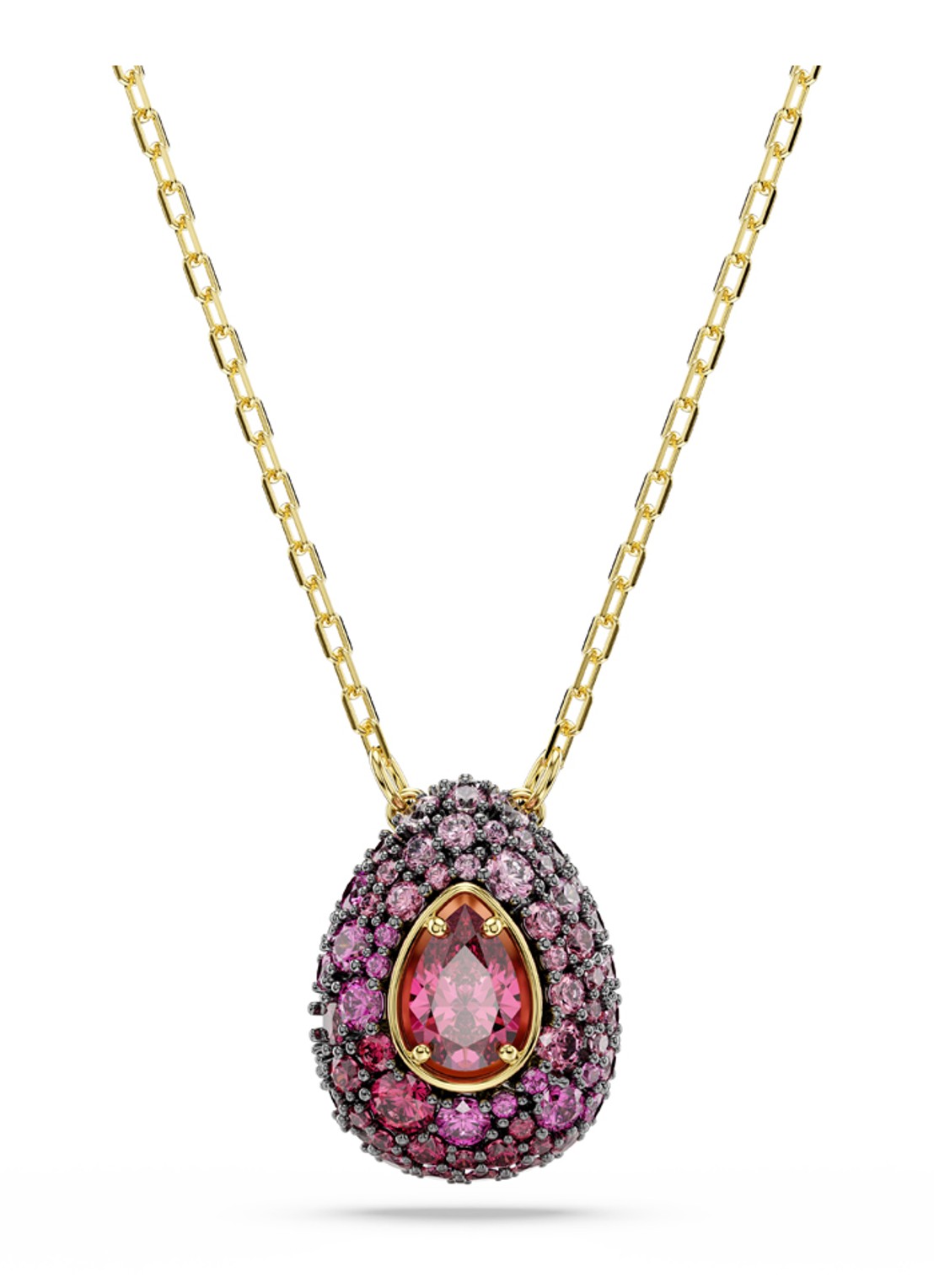 Swarovski Sublima set van ketting en oorknopjes met kristal - detail 4 goud