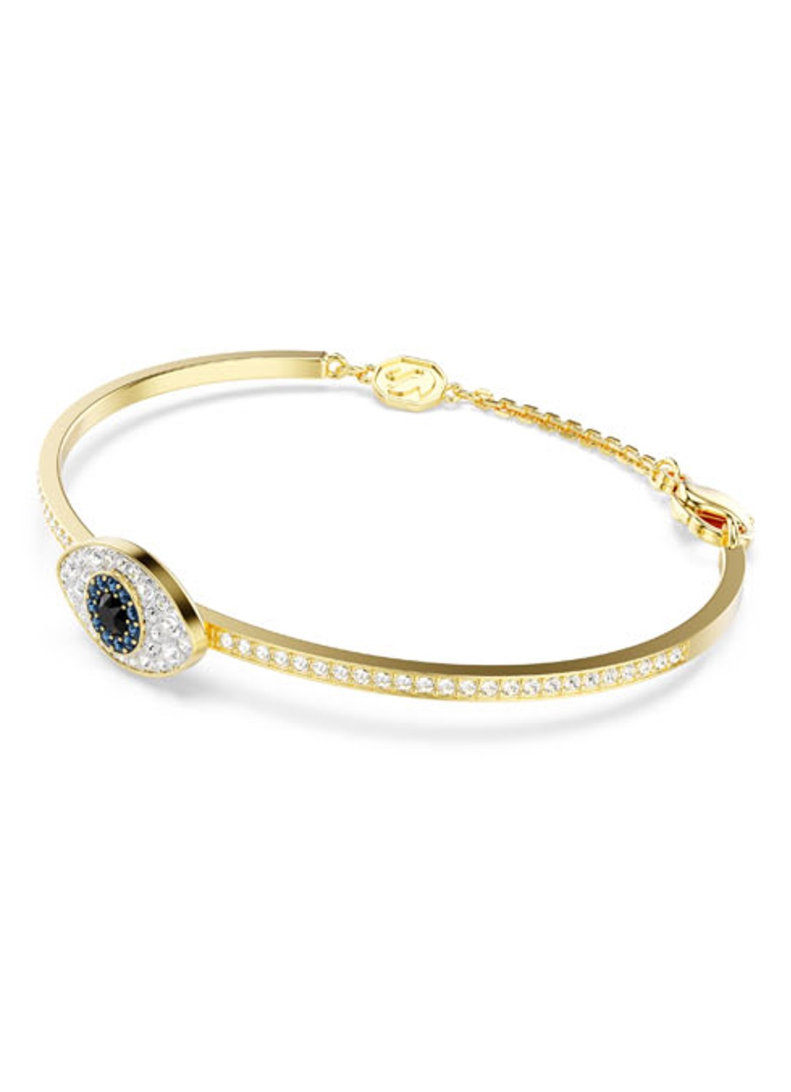 Swarovski Symbolica armband met kristal M - detail goud