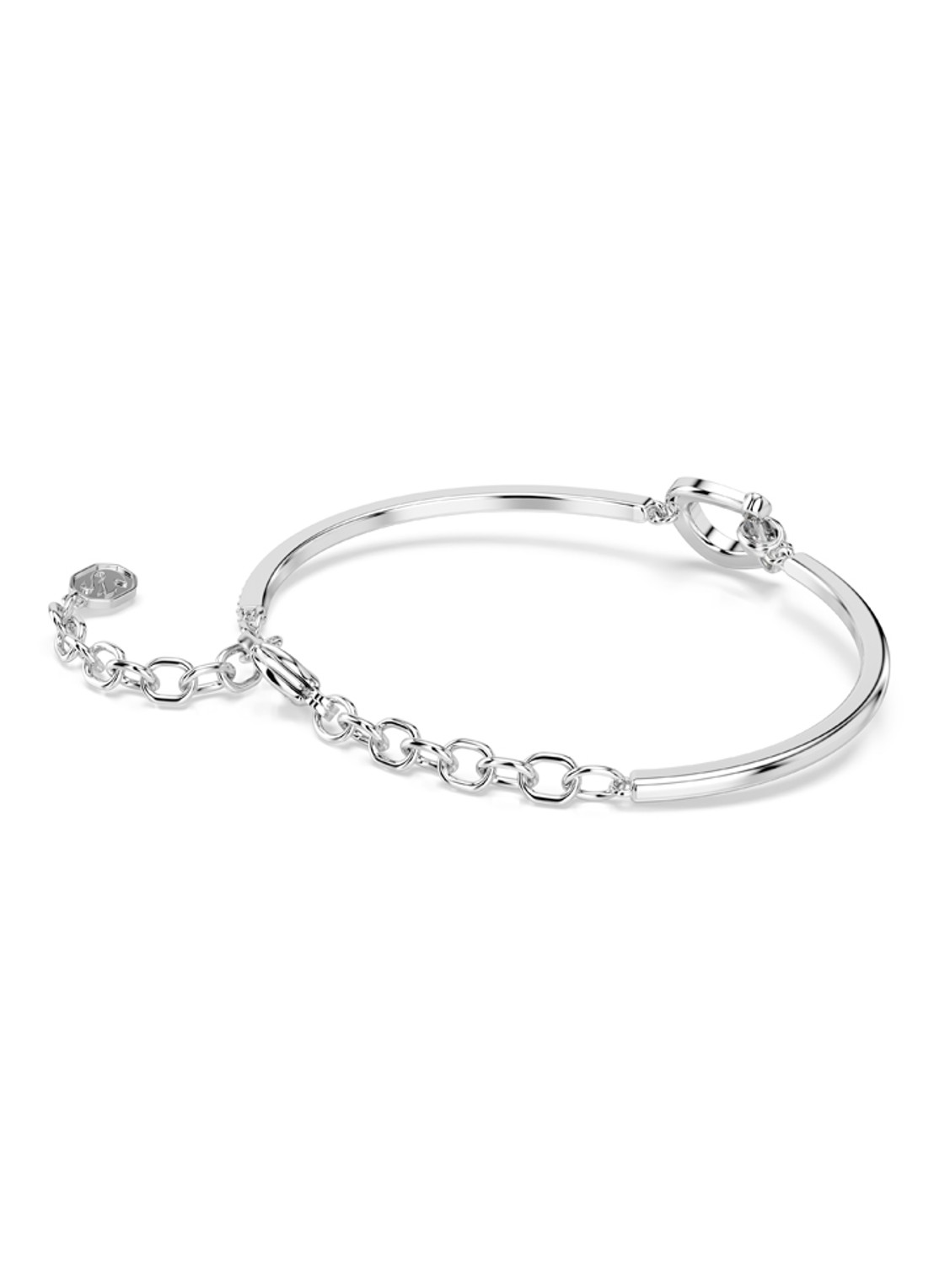 Swarovski Symbolica bangle met kristal - detail 5 zilver