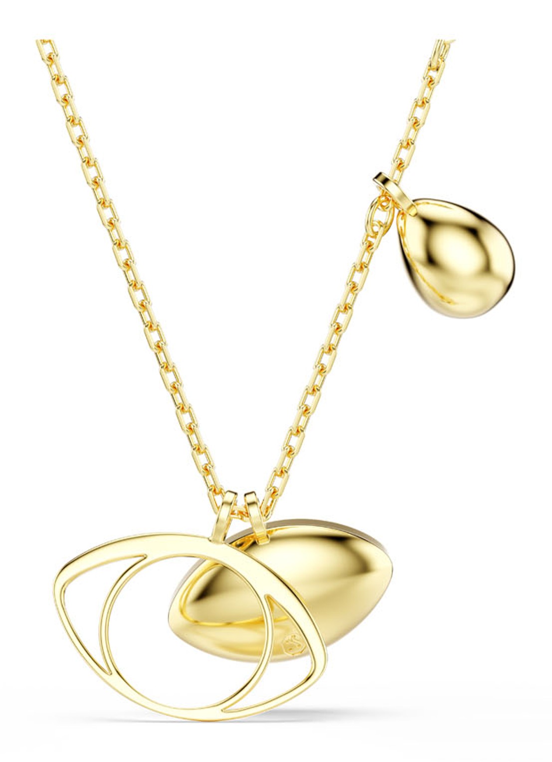 Swarovski Symbolica ketting met kristal - detail 4 goud