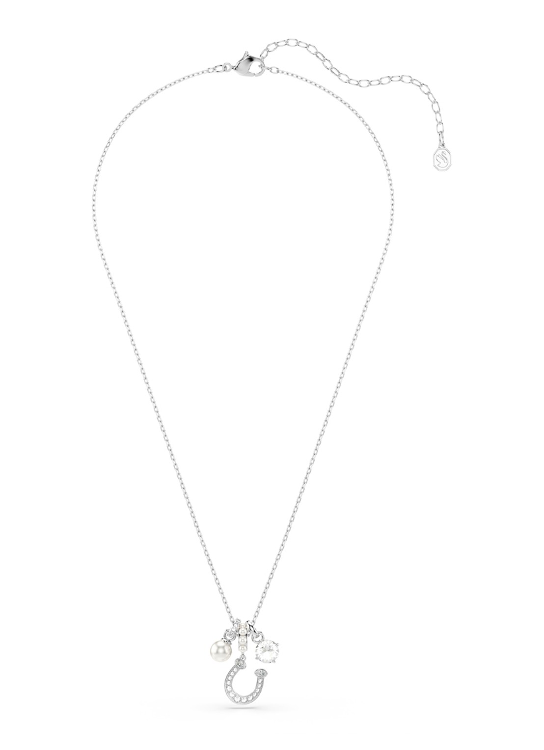 Swarovski Symbolica ketting met kristal - detail 2 zilver