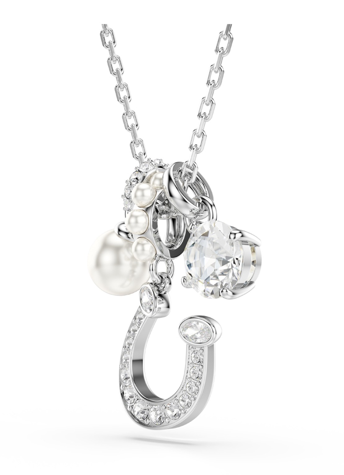 Swarovski Symbolica ketting met kristal - detail 3 zilver