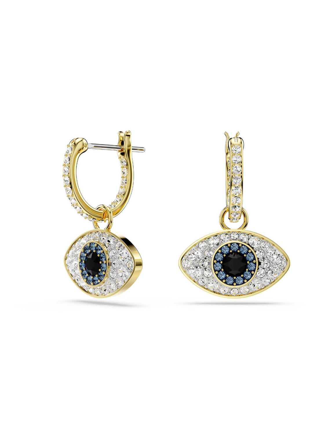 Swarovski Symbolica oorringen verguld - voorkant 5 goud