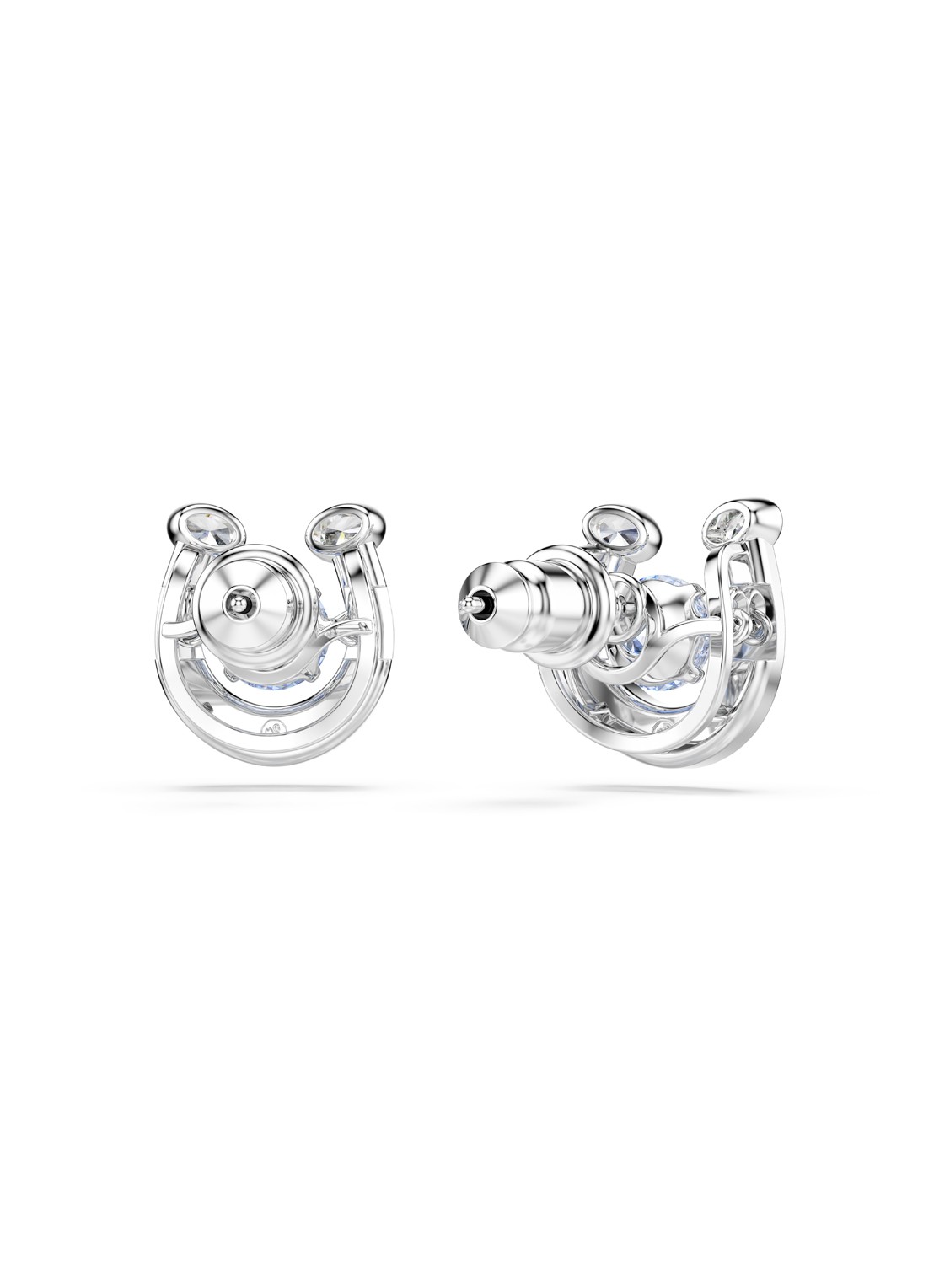 Swarovski Symbolica oorstekers met kristal - detail 3 zilver