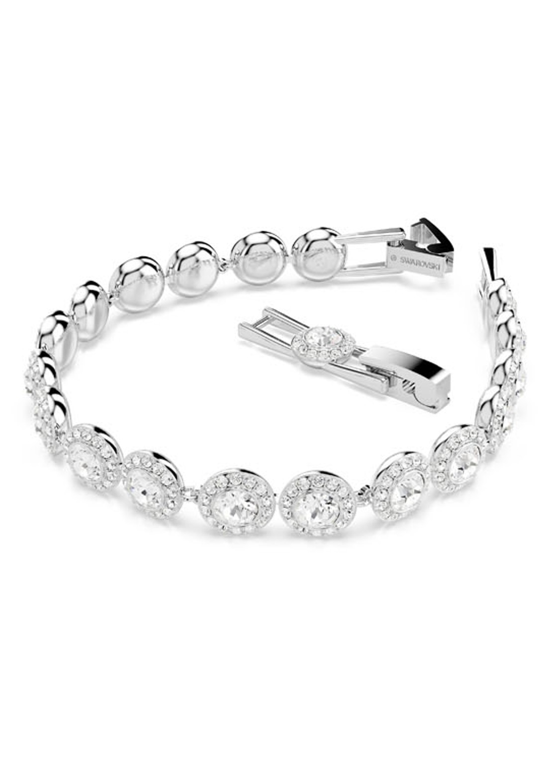 Swarovski Una armband met kristal M - detail 2 zilver
