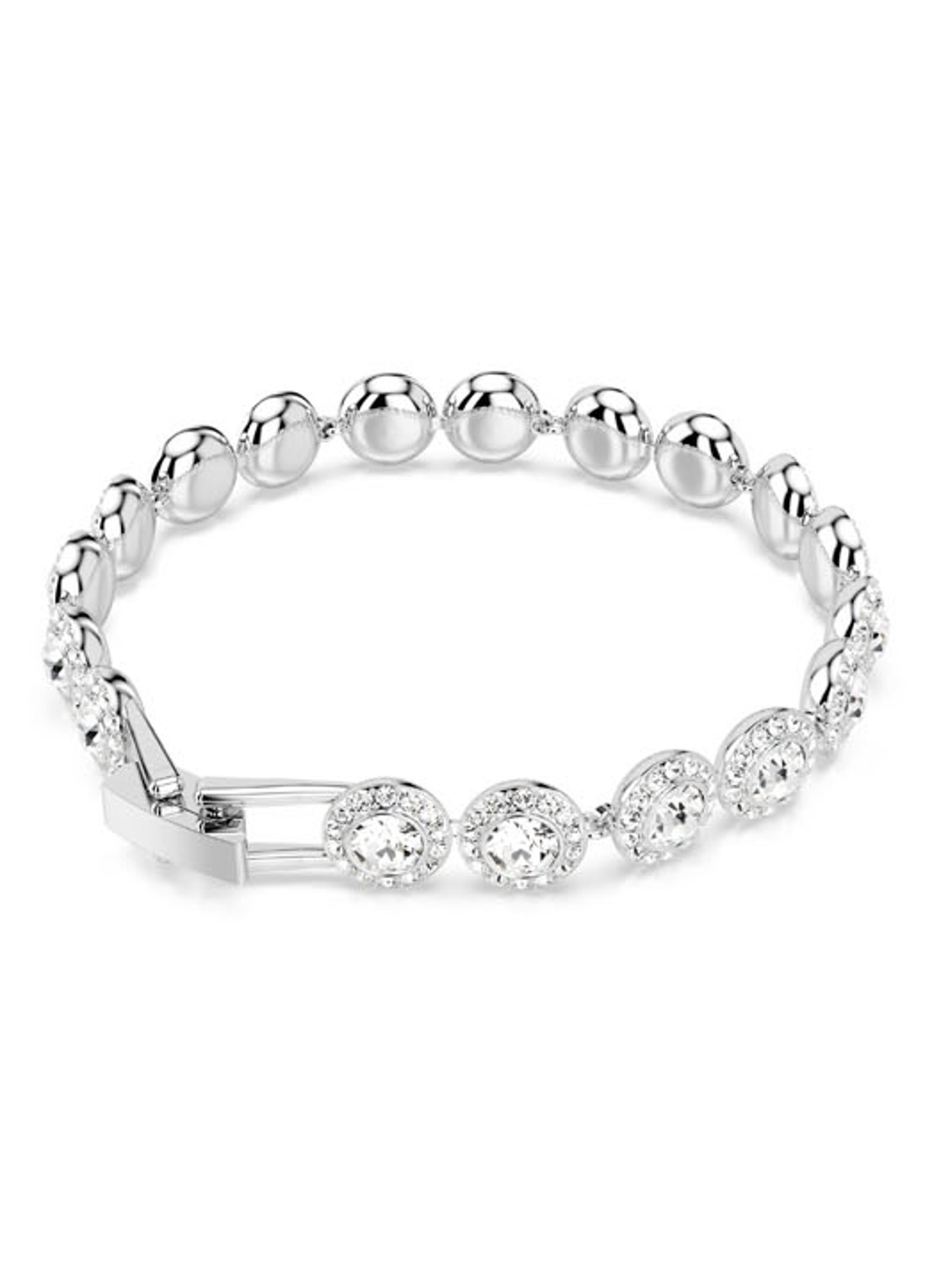 Swarovski Una armband met kristal M - detail 4 zilver