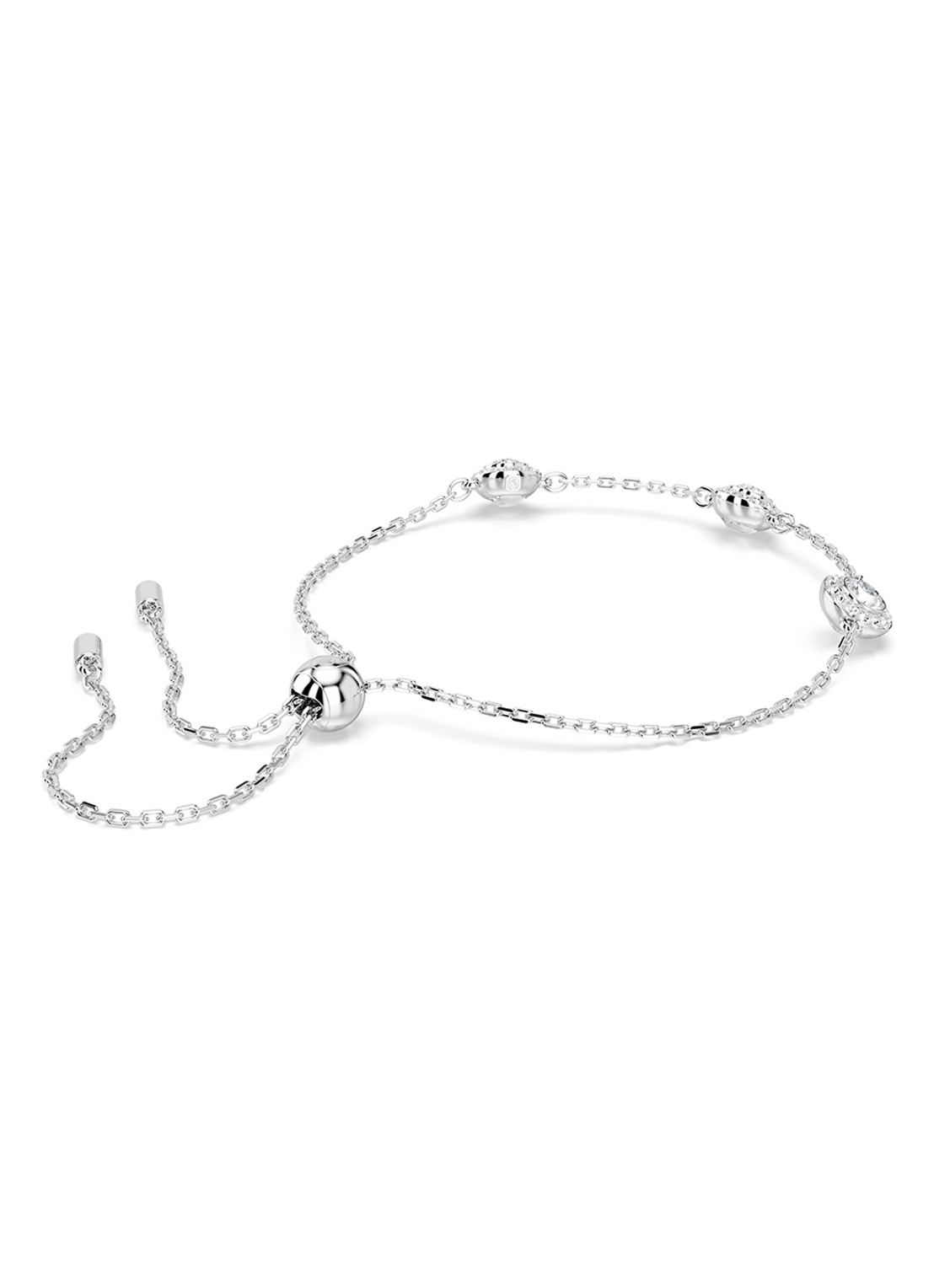 Swarovski Una armband met kristal M - detail 7 zilver
