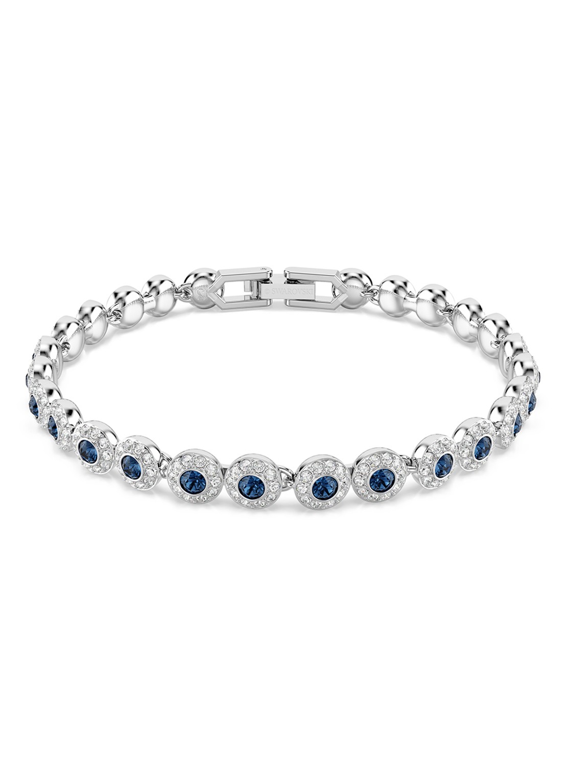 Swarovski Una armband met kristal S - voorkant blauw