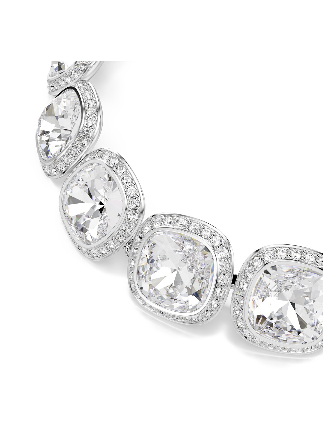 Swarovski Una armband met kristal - detail 2 zilver