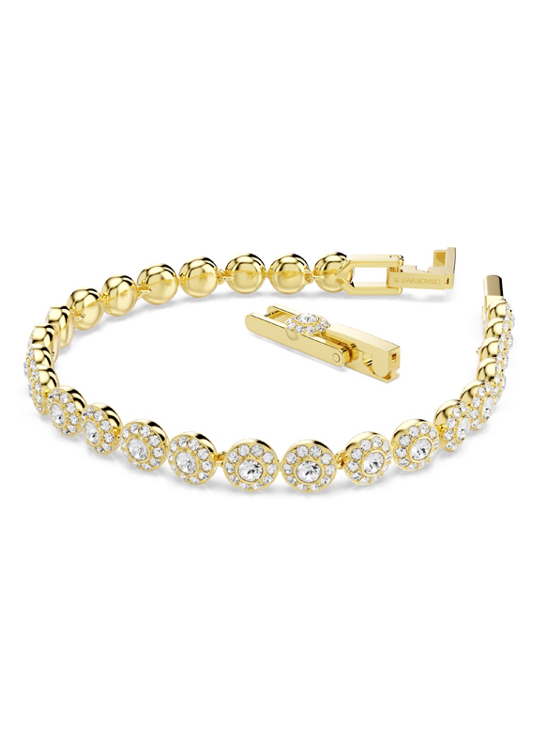 Swarovski Una armband verguld S - detail goud