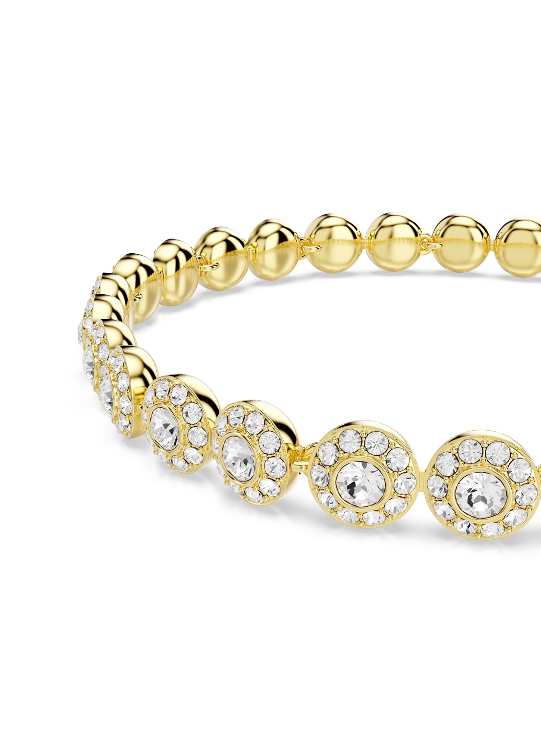 Swarovski Una armband verguld S - detail 3 goud