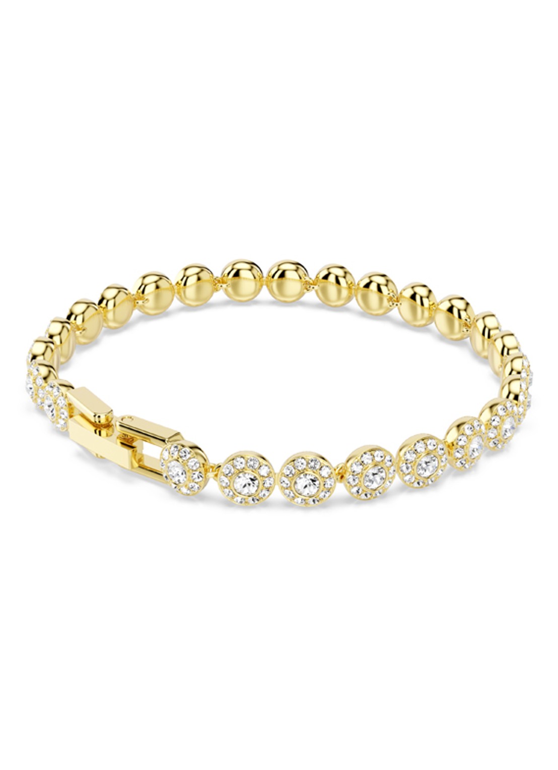 Swarovski Una armband verguld S - detail 4 goud