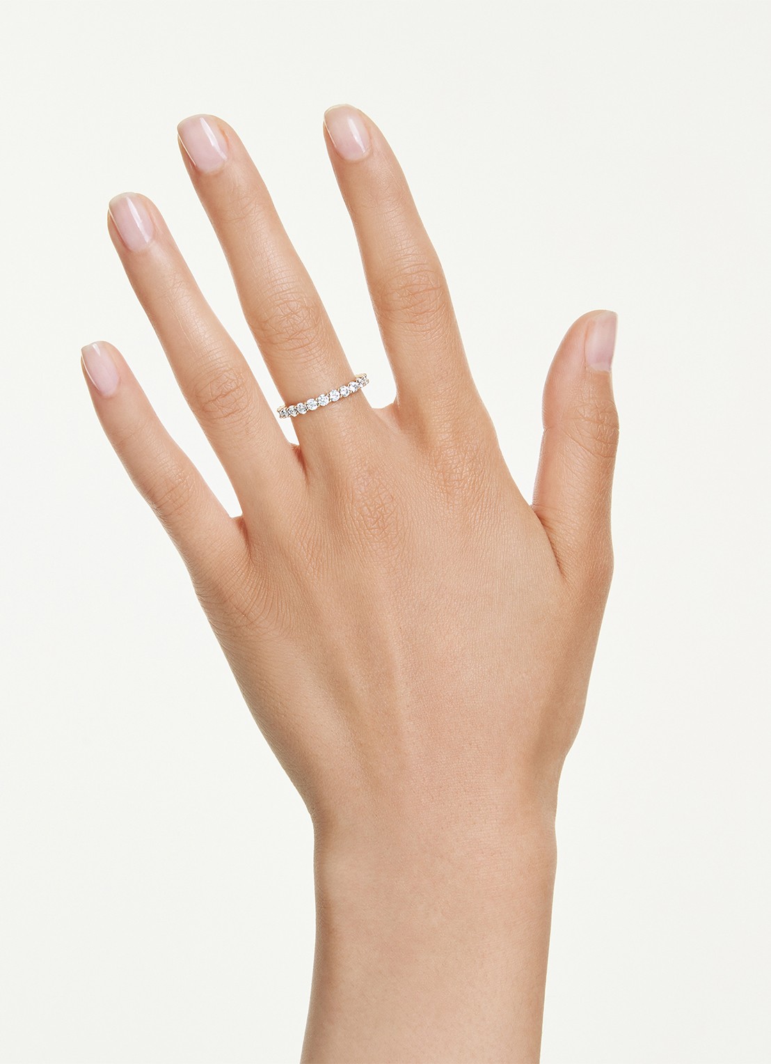 Swarovski Una armband verguld S - detail 5 goud
