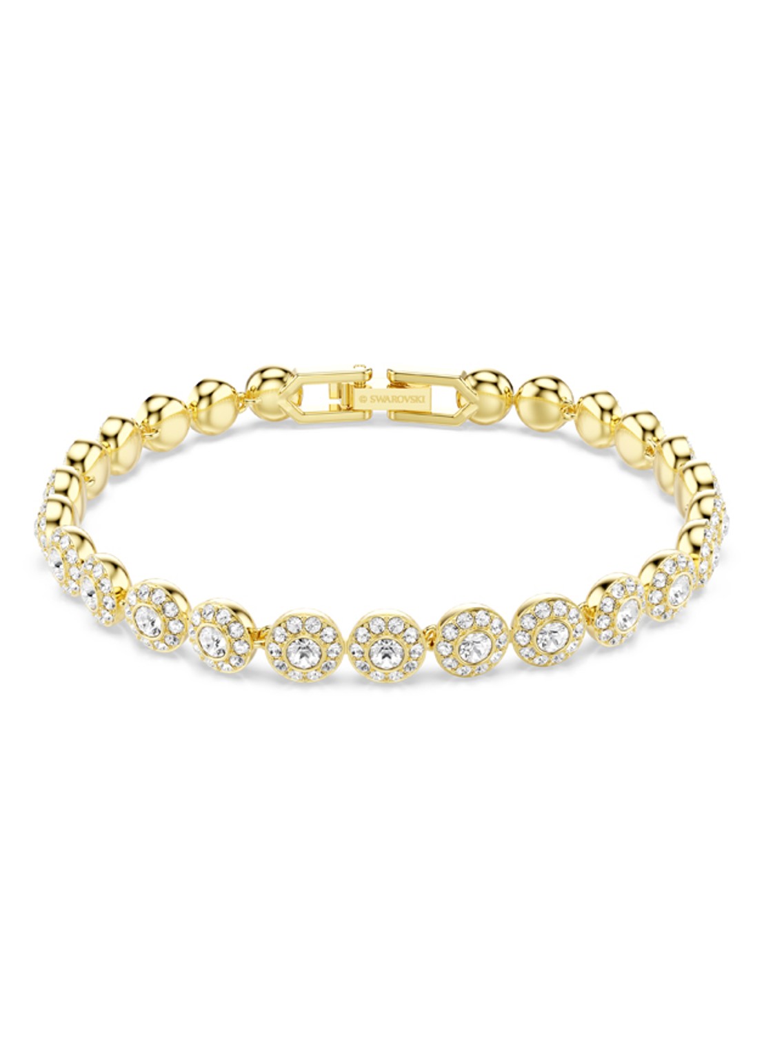 Swarovski Una armband verguld S - voorkant 6 goud